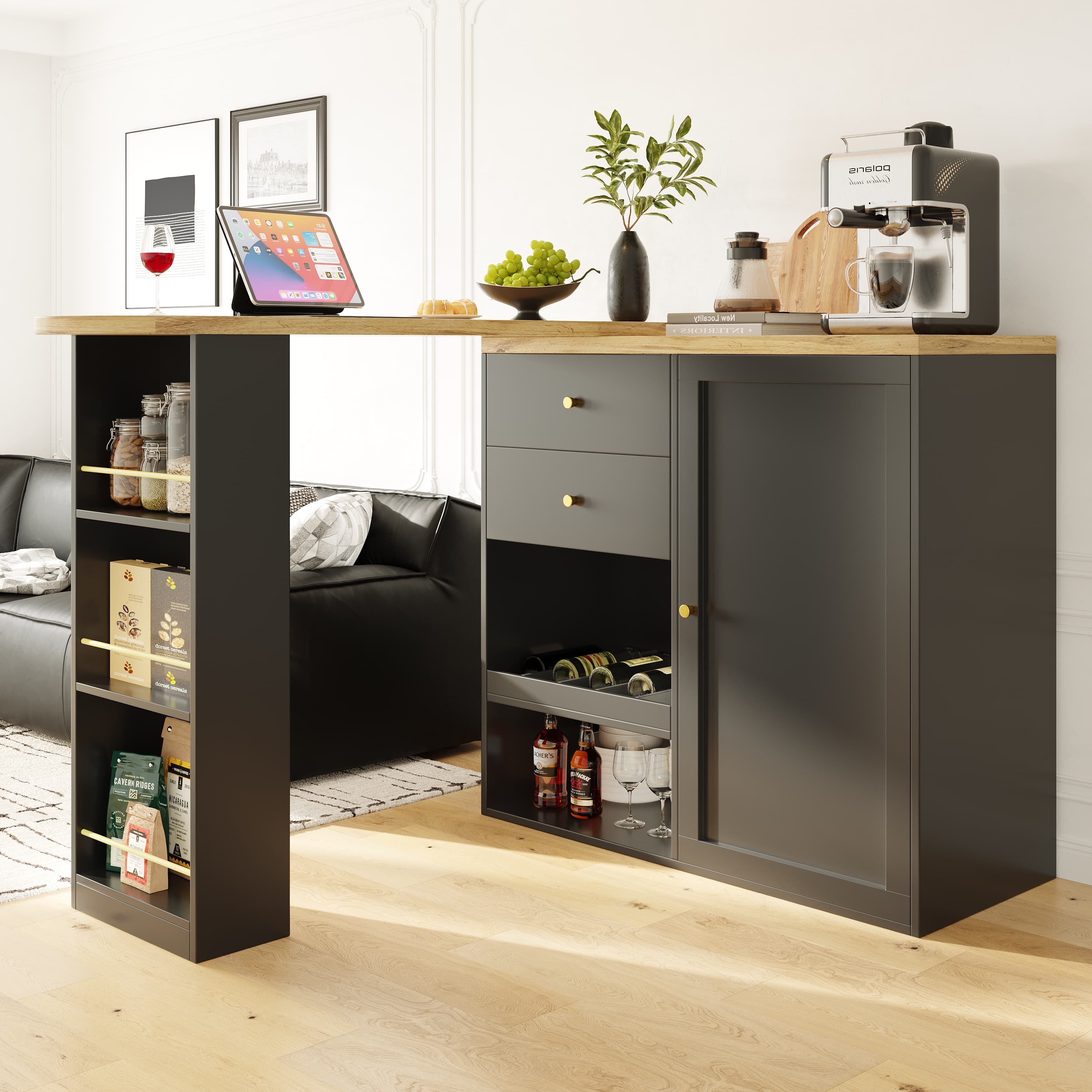 Versatile Swivel Bar Table with Clever Integrated Storage - image 2