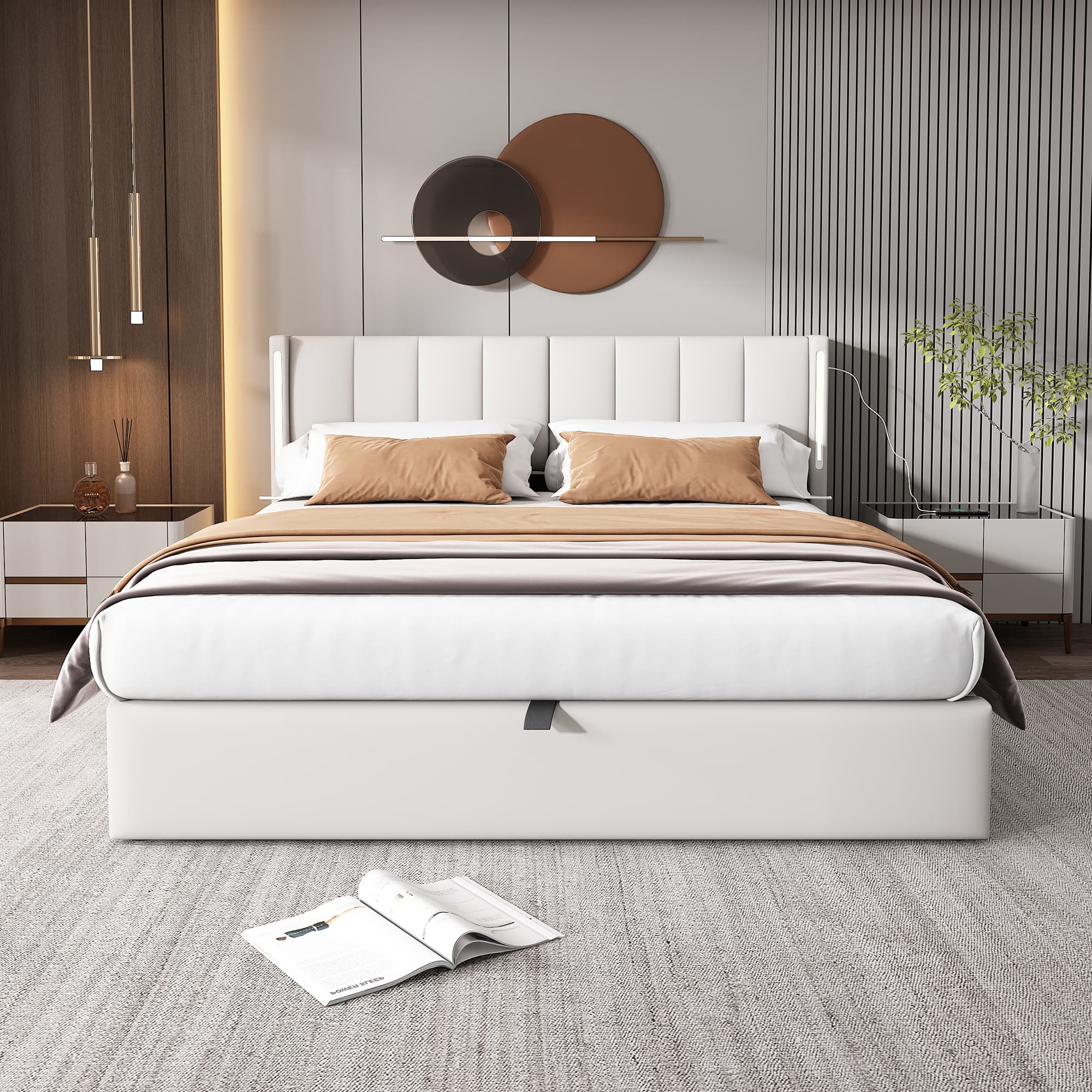 Transform Your Bedroom with a Smart LED Storage Bed - image 1