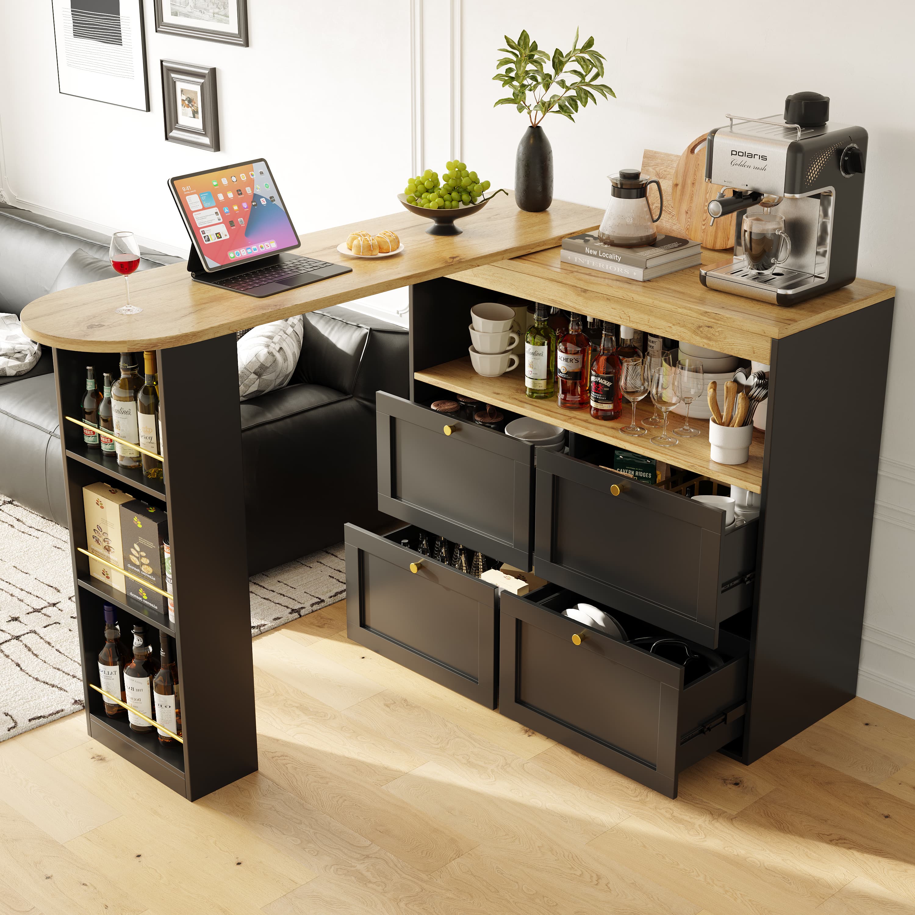 Transform Your Space with a Versatile 360° Swivelling Bar Table - image 5