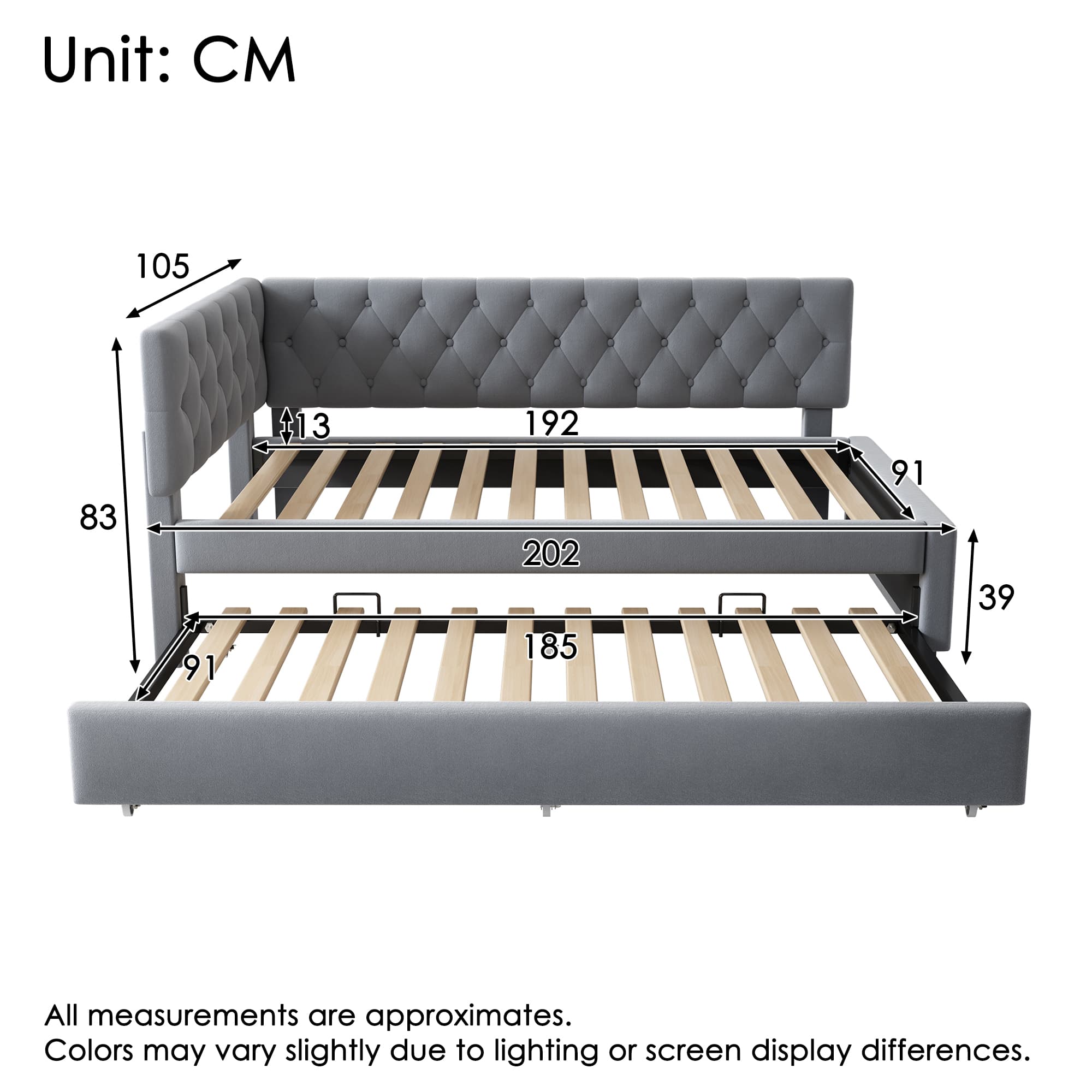 Transform Your Guest Room with this Grey Velvet Daybed - image 1