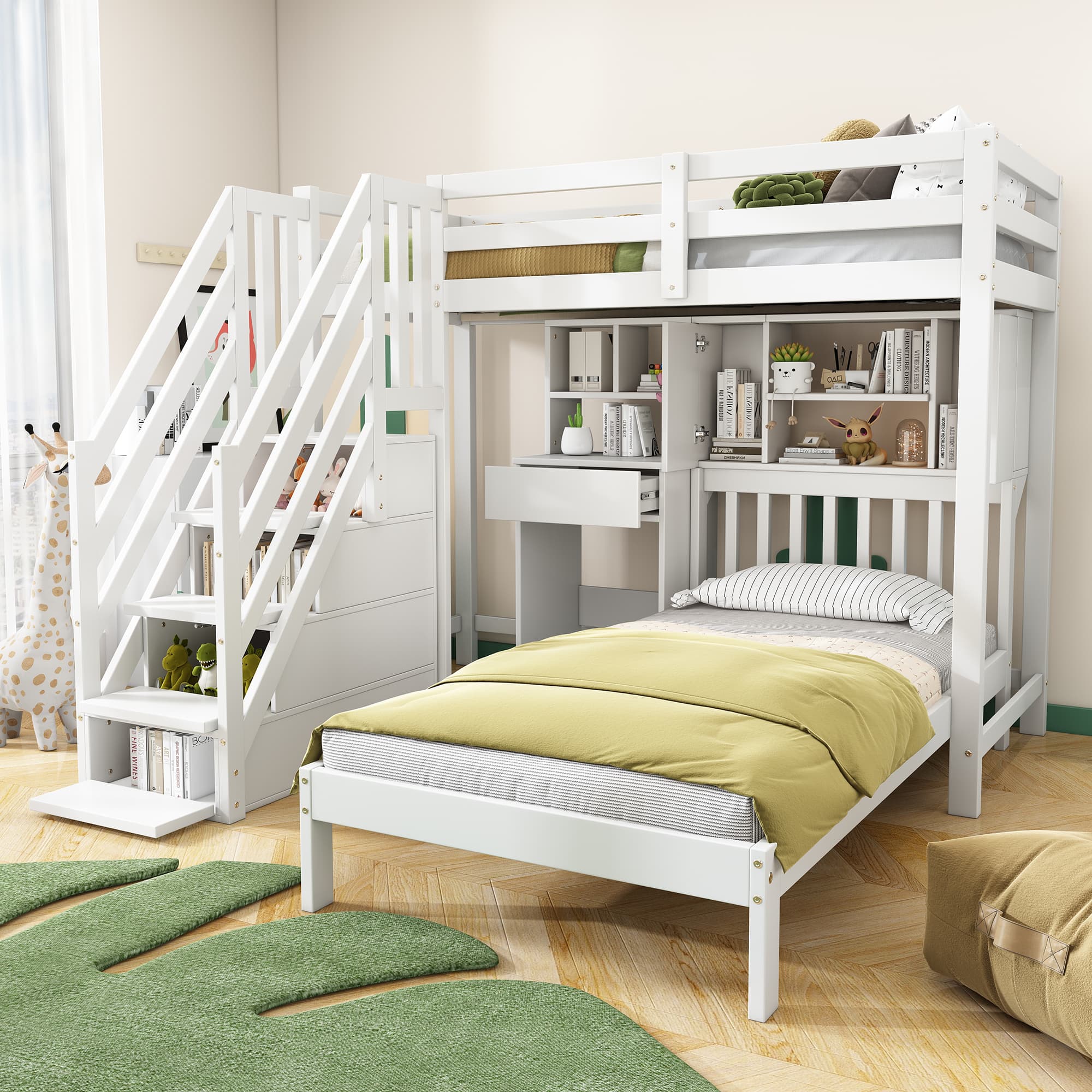 The Ultimate All-in-One Bunk Bed with Desk & Storage - image 5