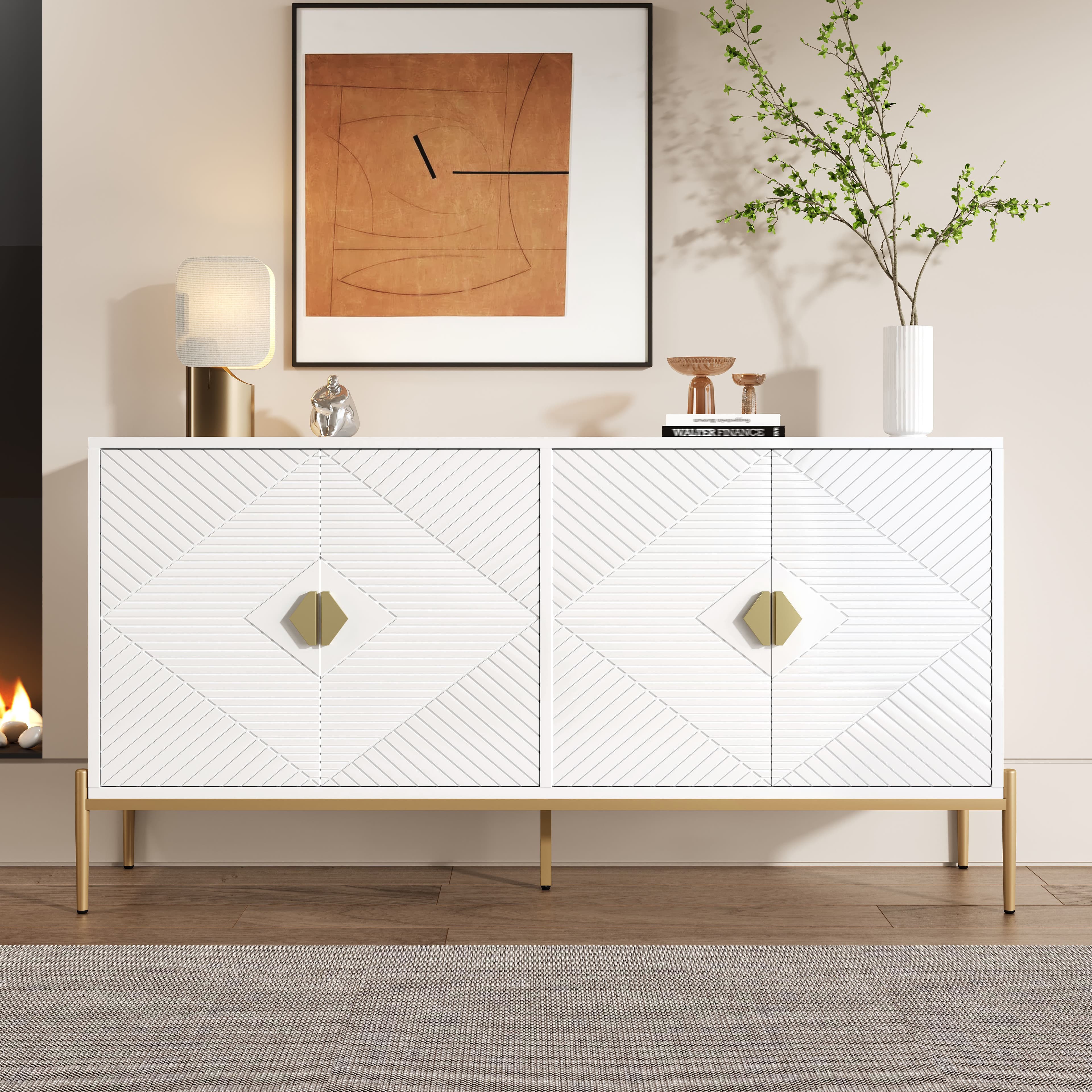 Elevate Your Space with this Chic Geometric Sideboard - image 4