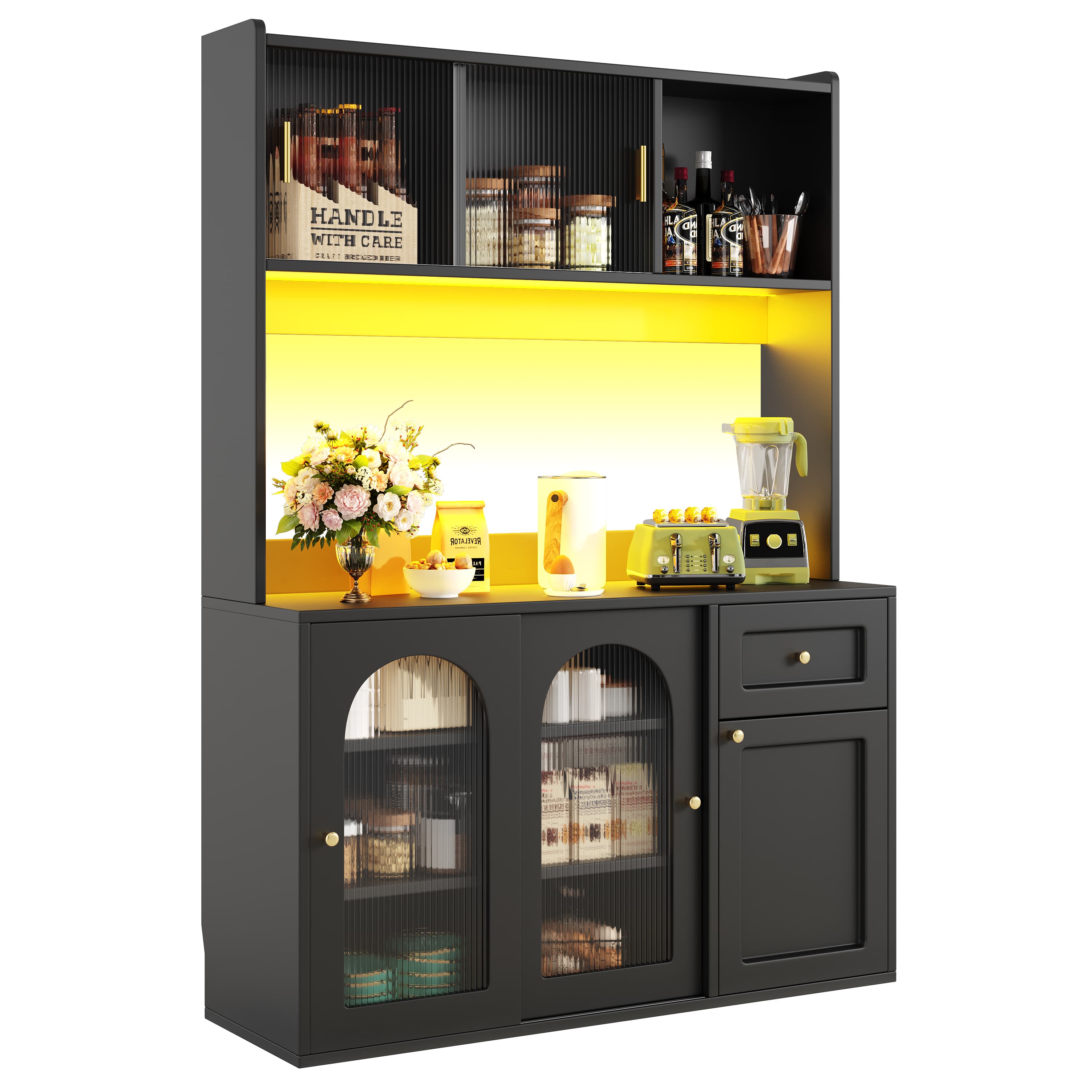 Elevate Your Space with a Music-Syncing LED Buffet Cabinet - image 4