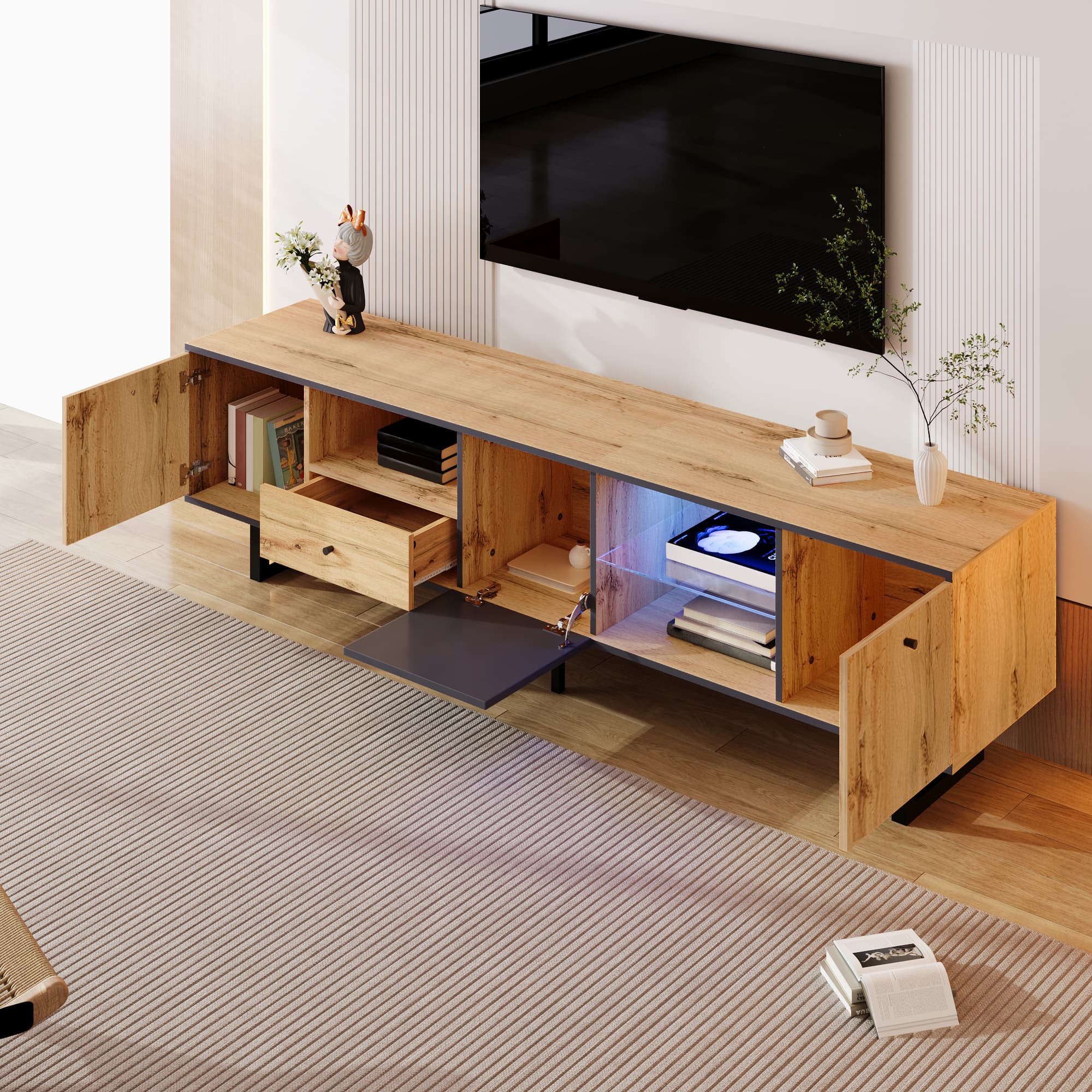 Transform Your Living Room with this Stylish LED TV Cabinet - image 5