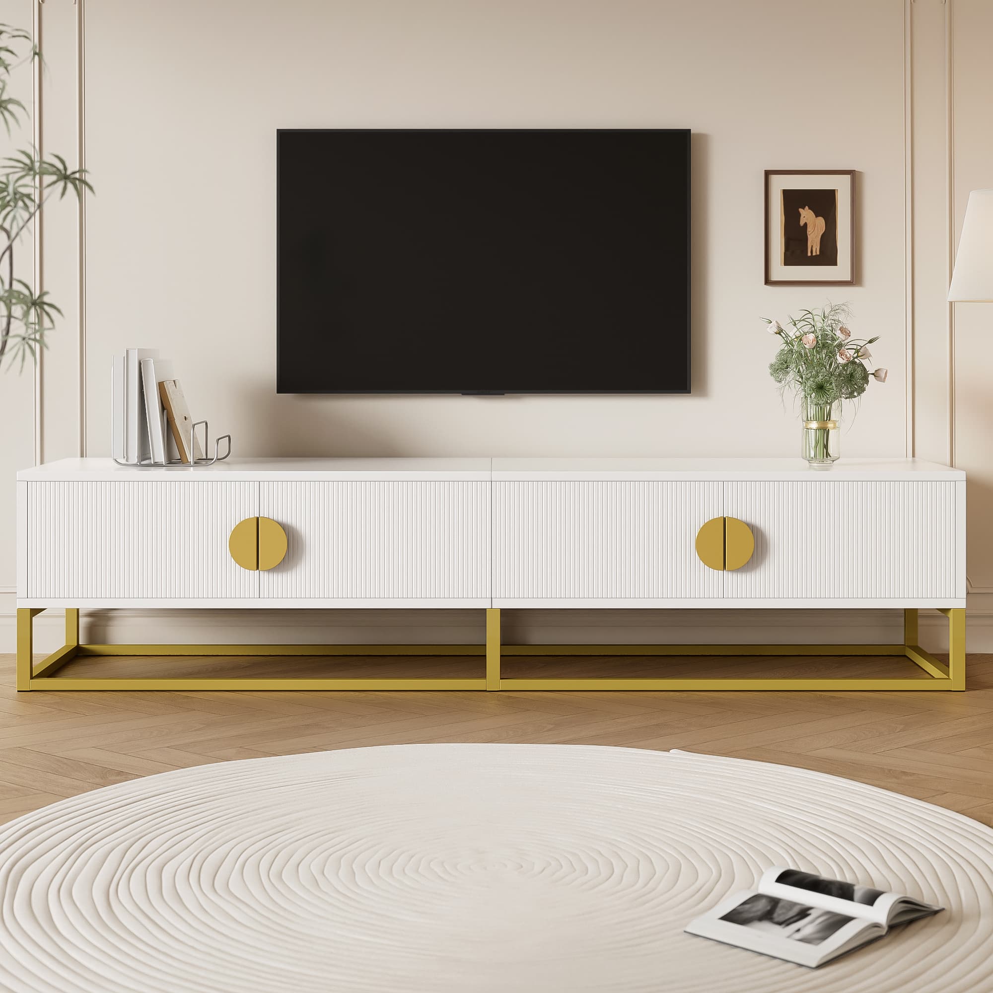 Transform Your Living Room with This Modern White TV Cabinet - image 4