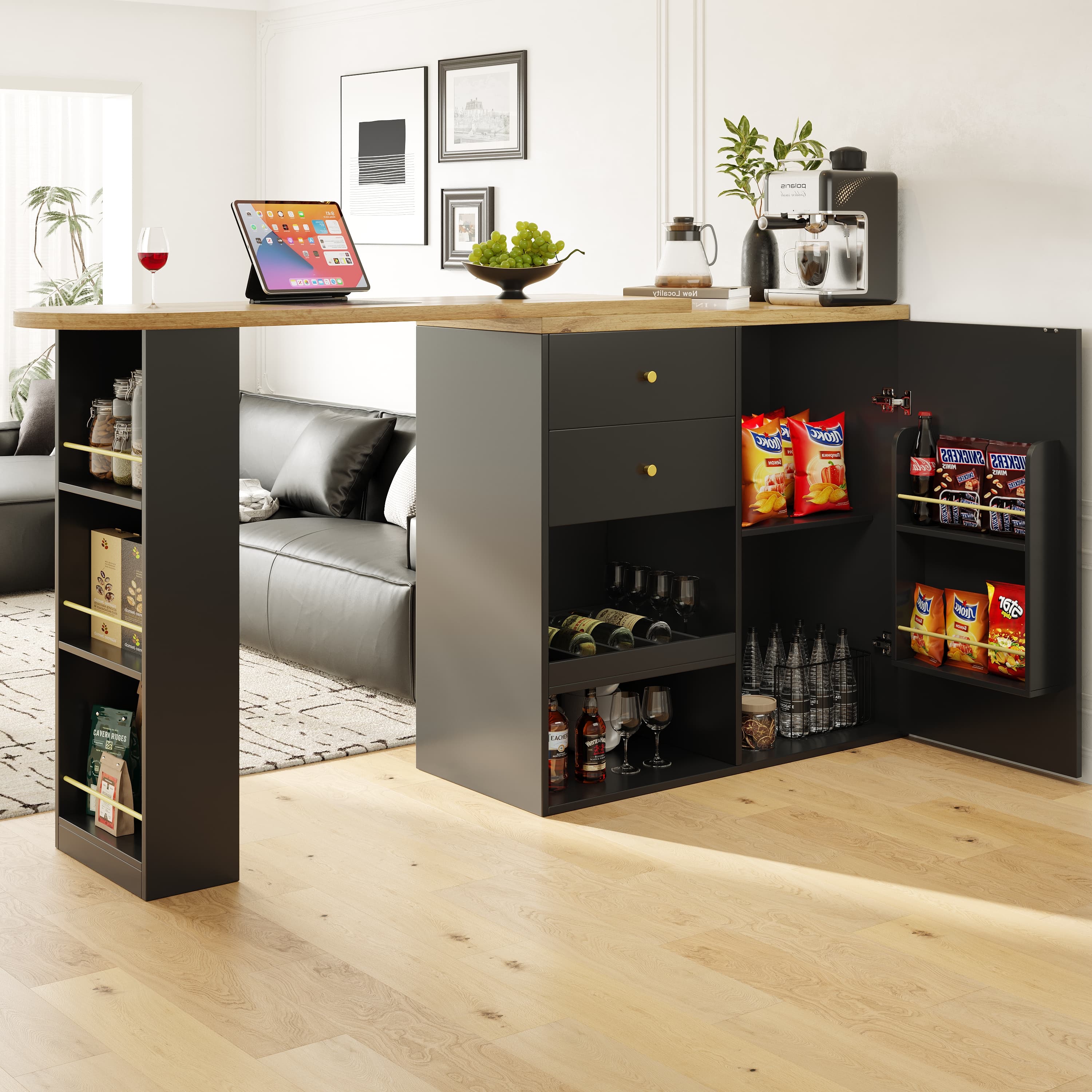 Versatile Swivel Bar Table with Clever Integrated Storage - image 4