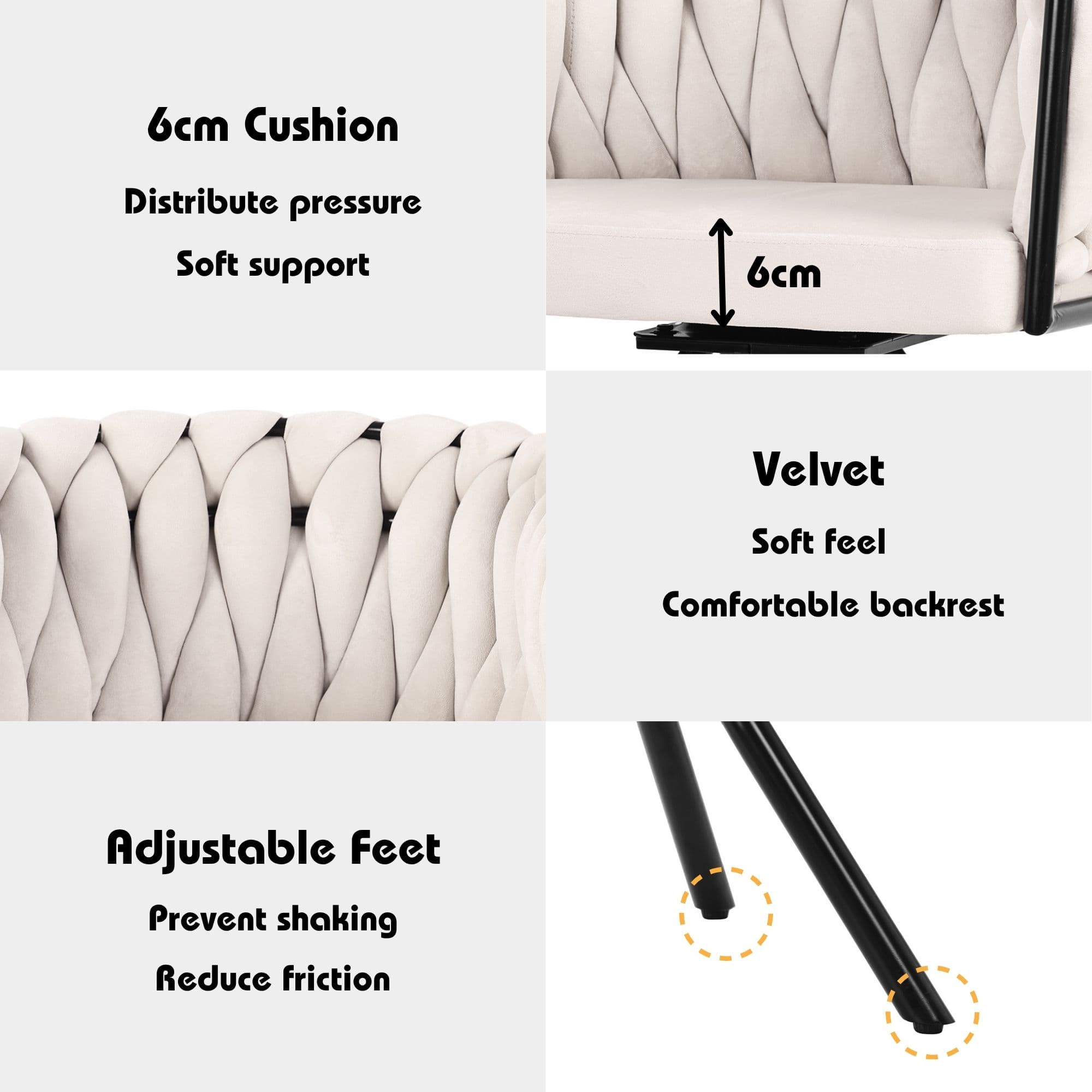 Experience Effortless Style with Our Beige Velvet Swivel Chair - image 4