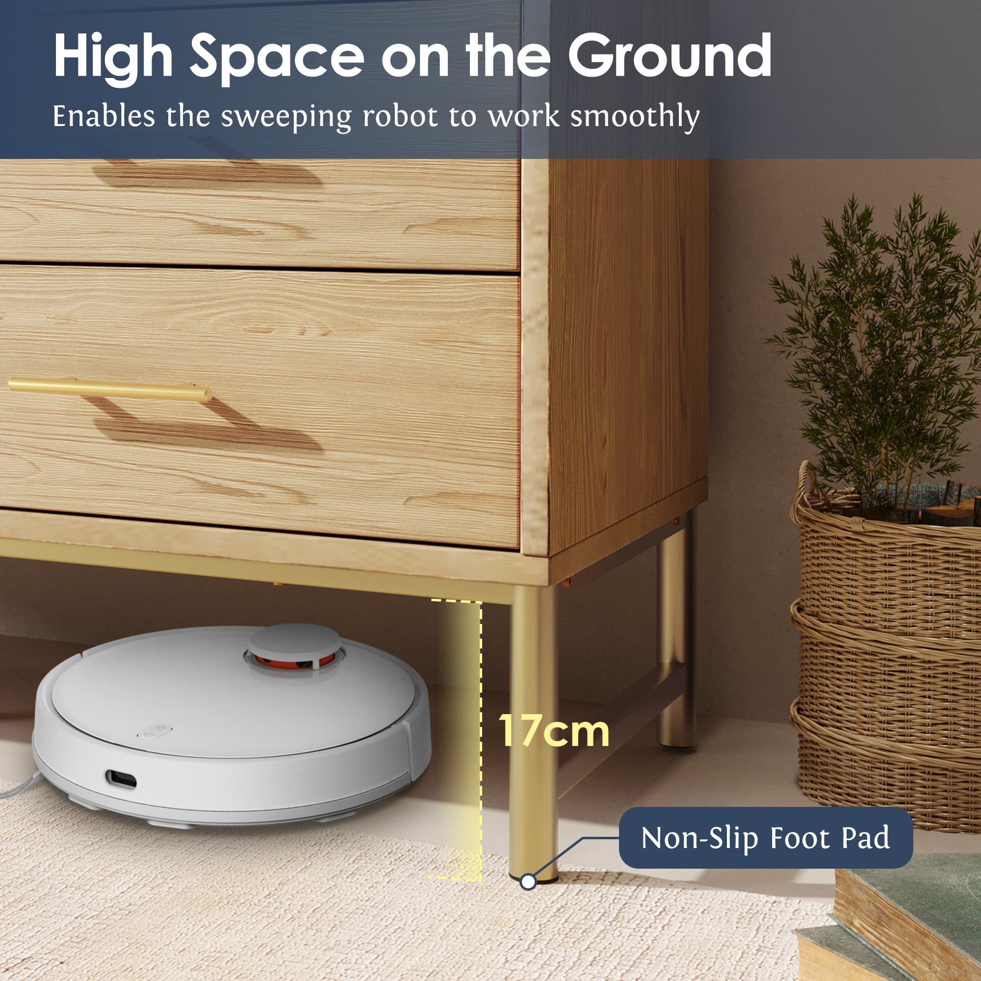 Stylish Rattan Sideboard with Six Drawers for Modern Homes - image 2