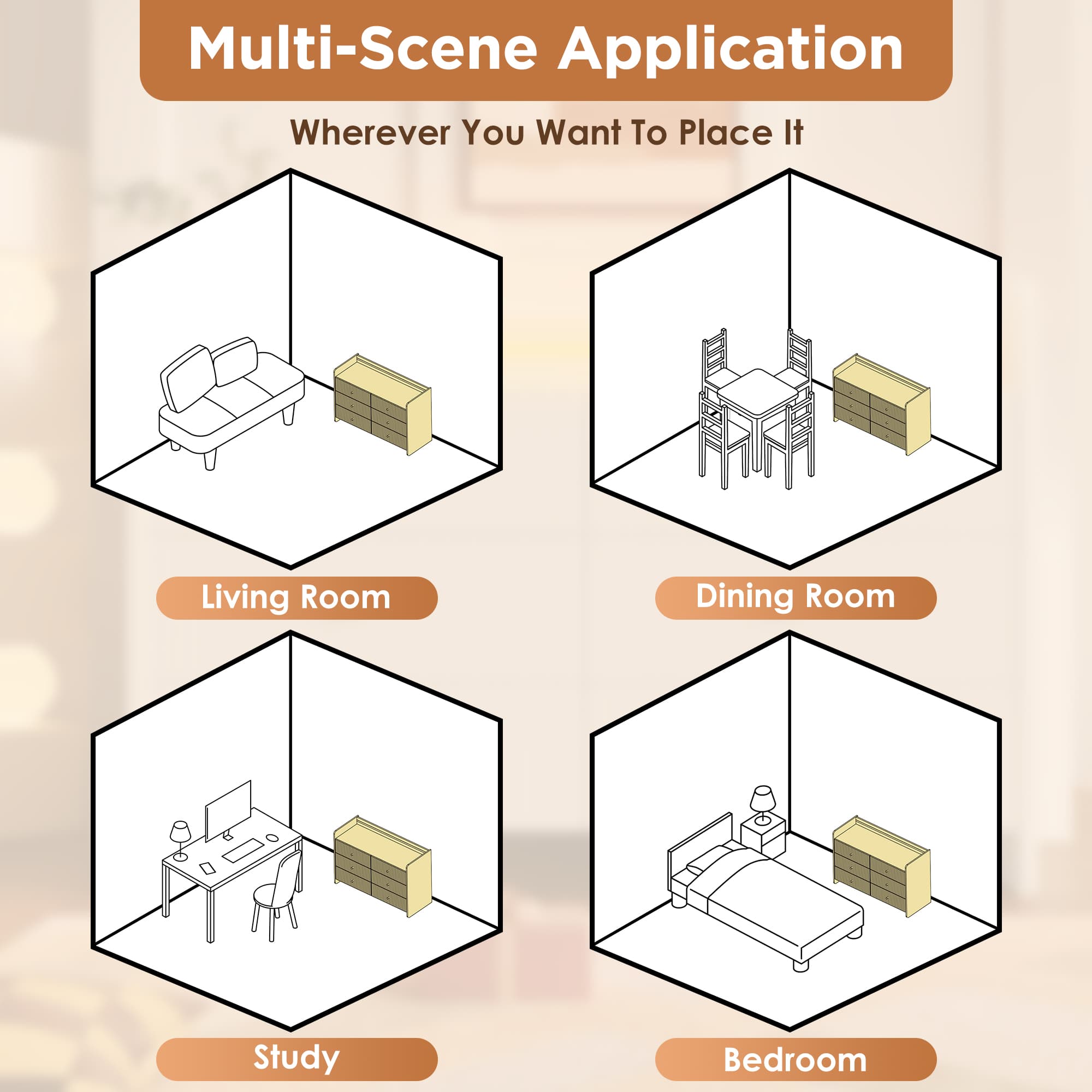 Elevate Your Space with a Fluted Sideboard & Ambient LED Light - image 3