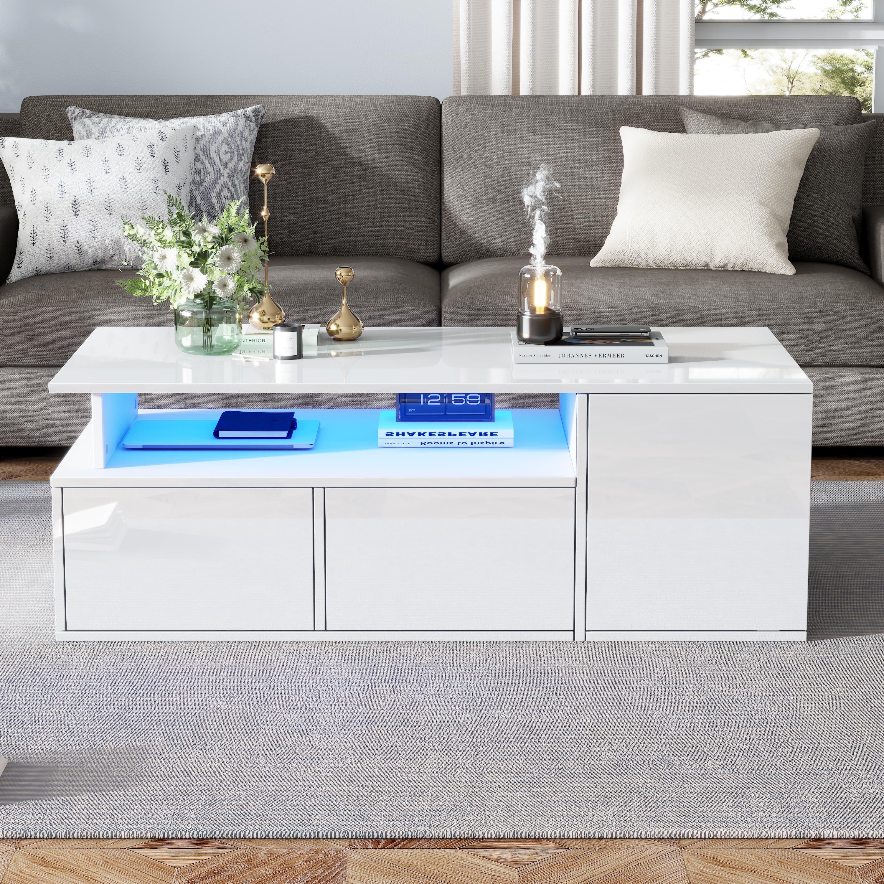 Transform Your Living Room with a Modern LED Coffee Table - image 2