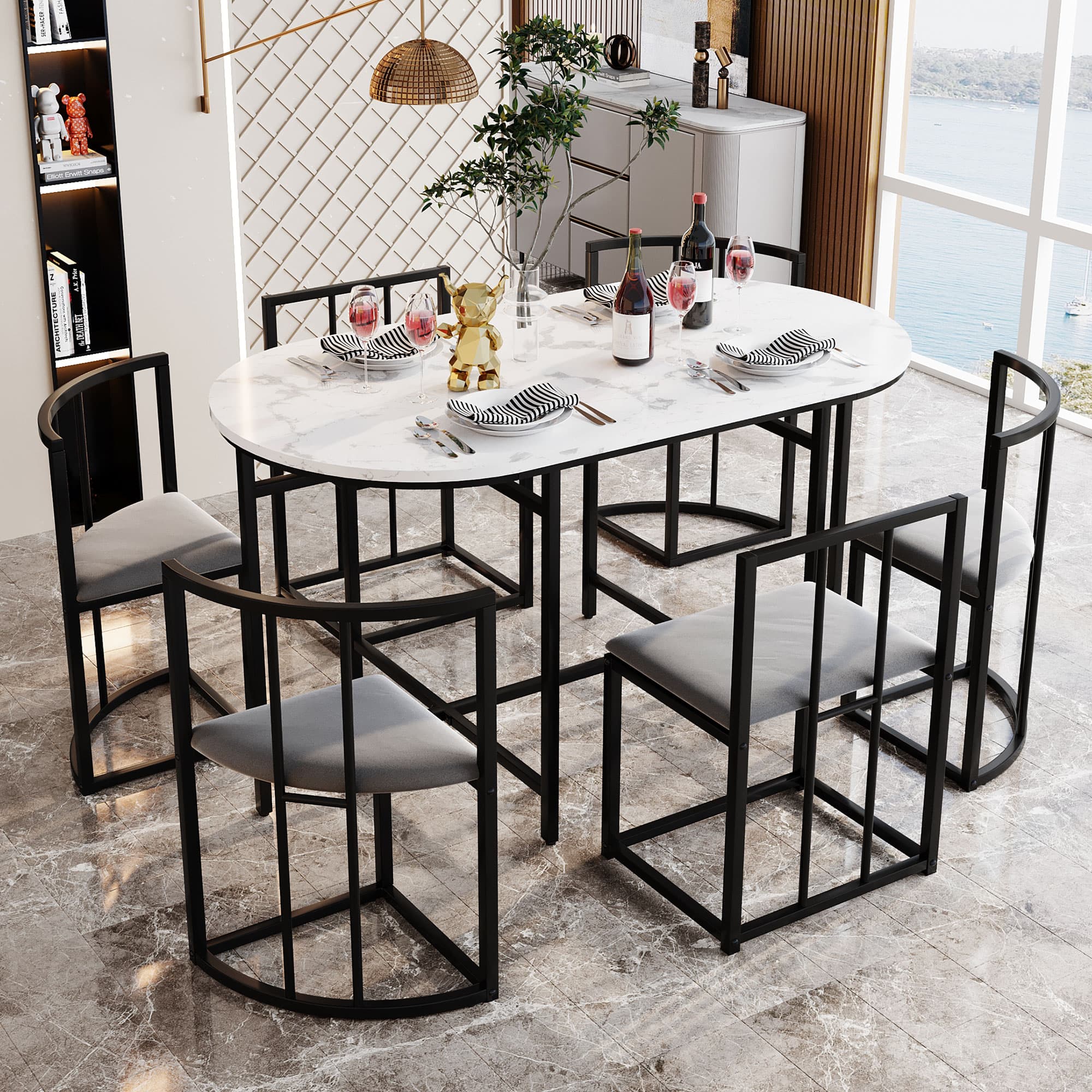 Modern 6-Seater Dining Set for Stylish Family Meals - image 6