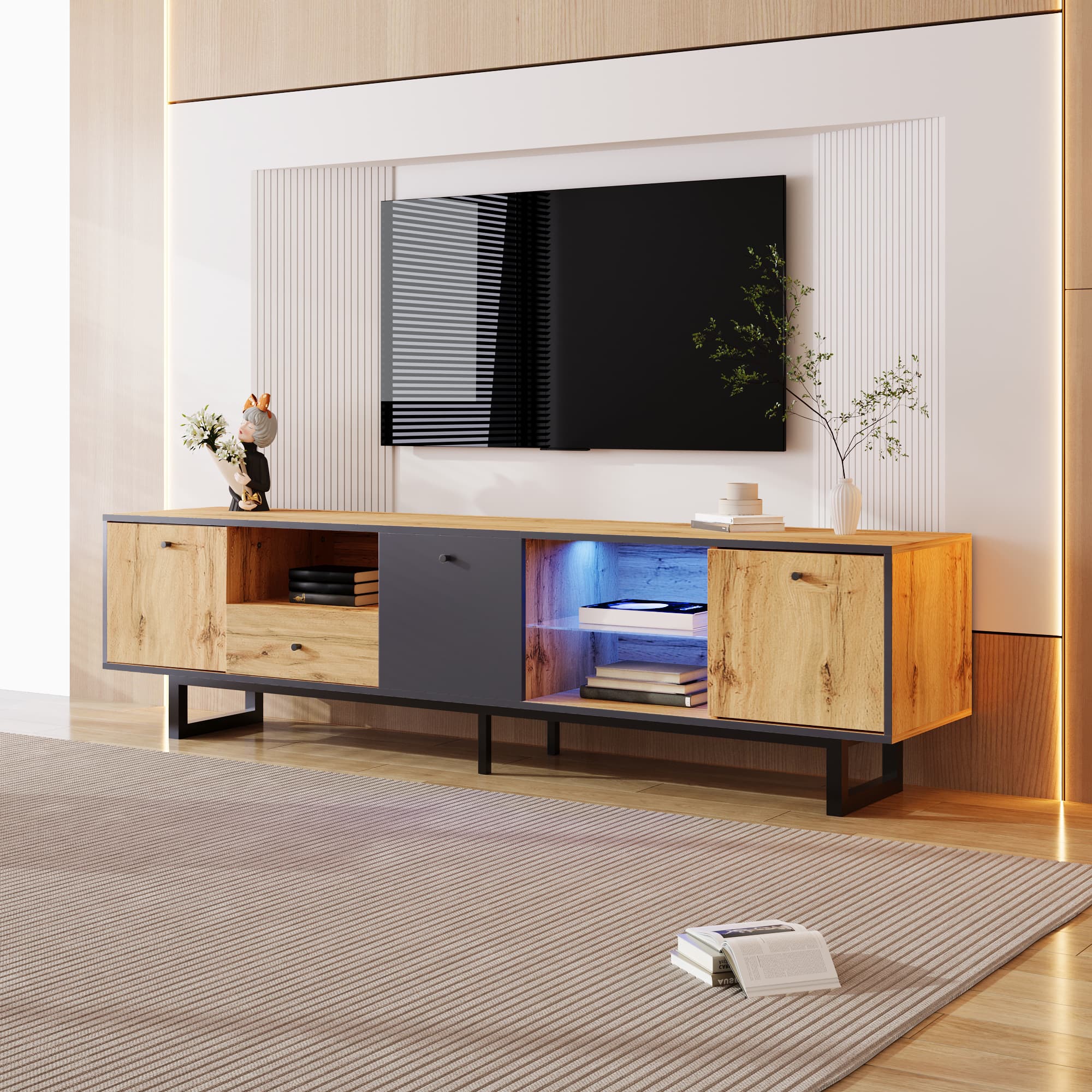 Transform Your Living Room with this Stylish LED TV Cabinet