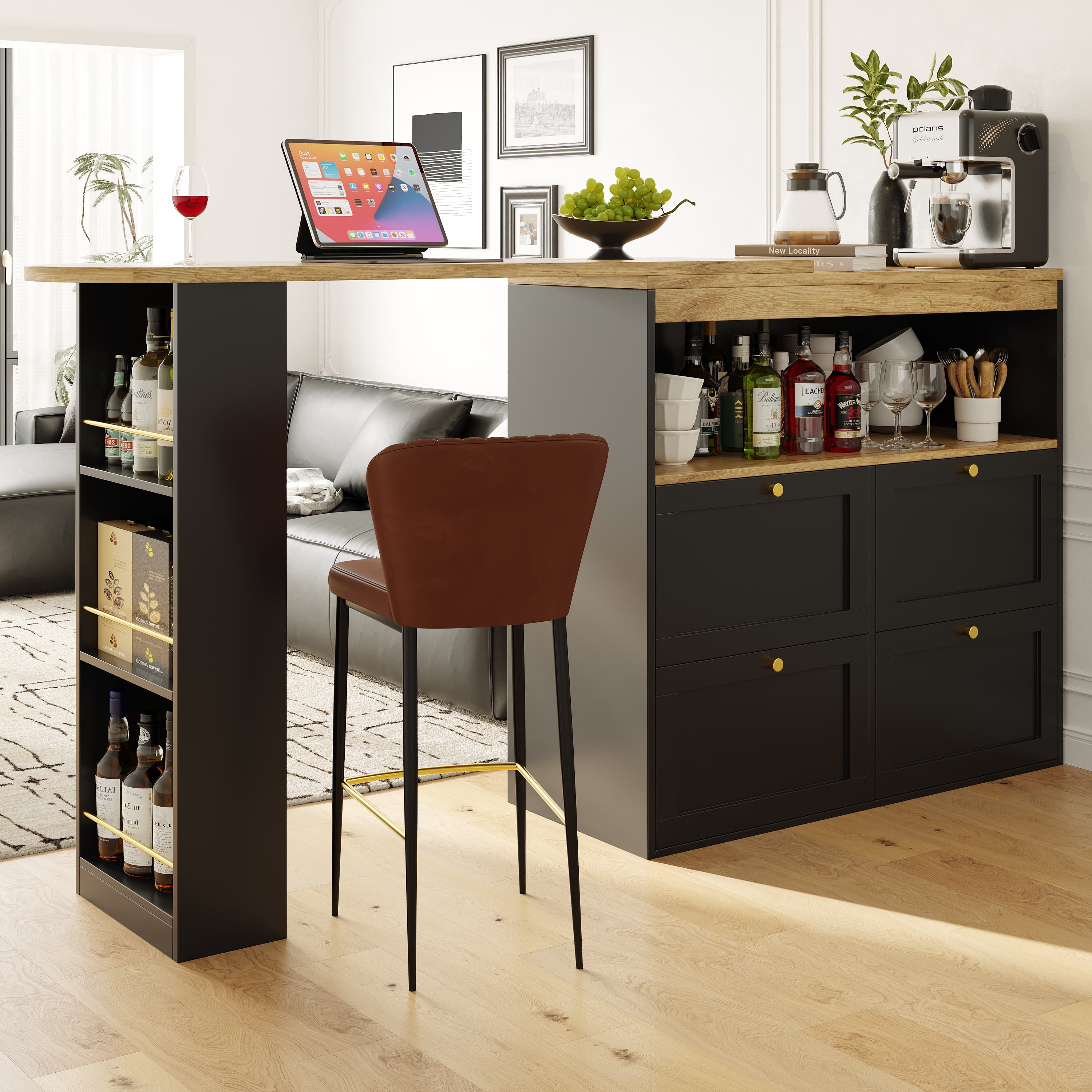 Transform Your Space with a Versatile 360° Swivelling Bar Table - image 3