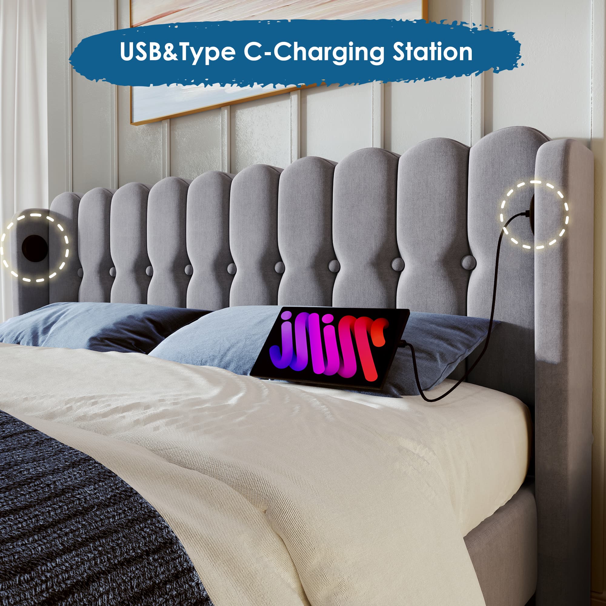 Effortless Charging Meets Modern Comfort in This Double Bed - image 1