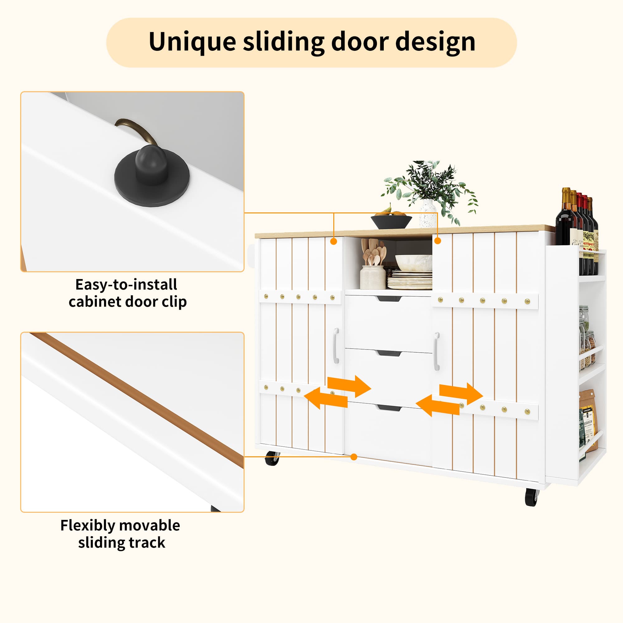 Expand Your Kitchen with a Versatile Mobile Island Trolley - image 6