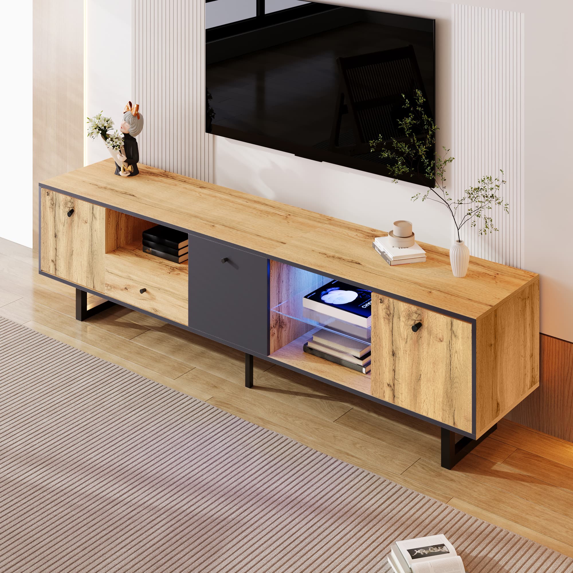 Transform Your Living Room with this Stylish LED TV Cabinet - image 2