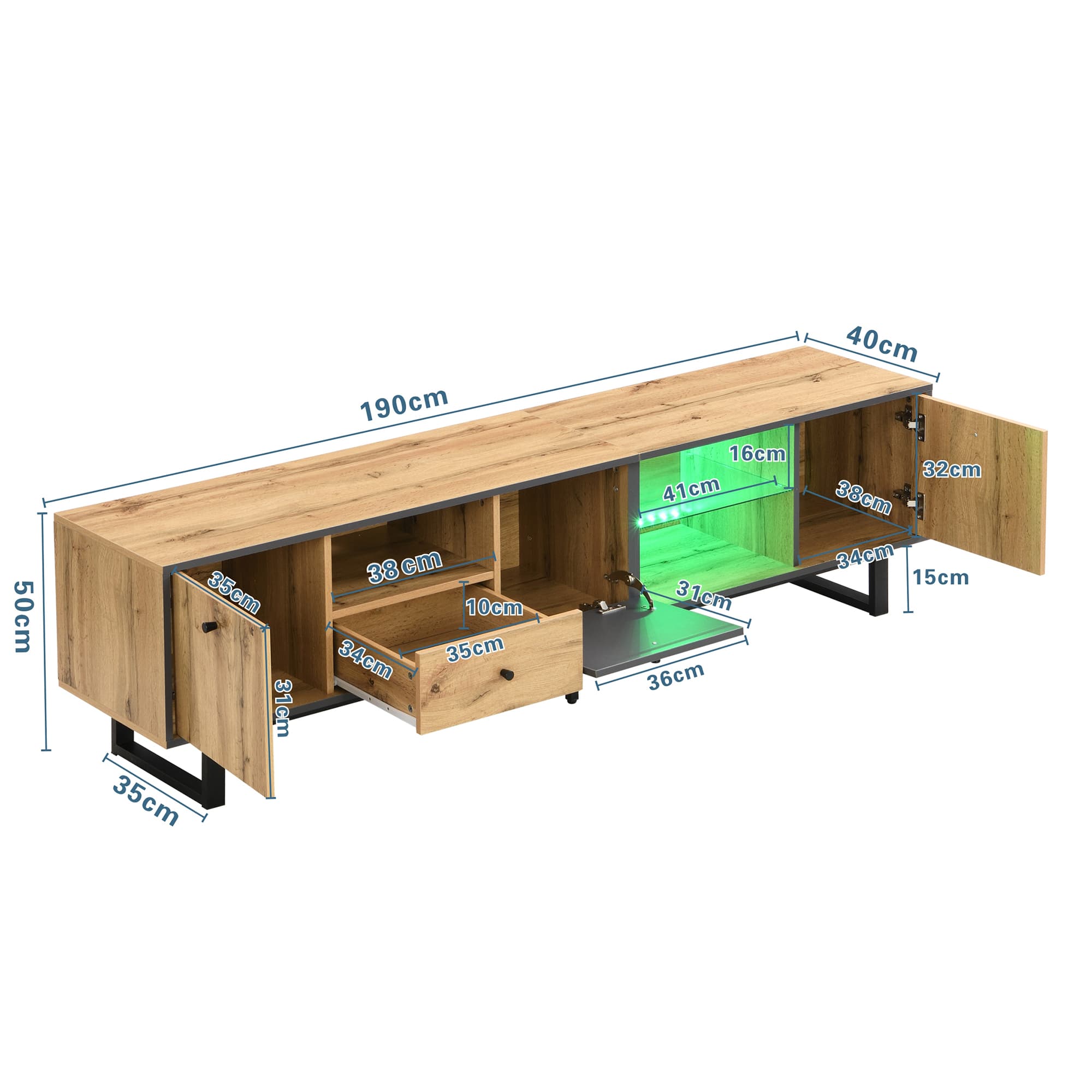 Transform Your Living Room with this Stylish LED TV Cabinet - image 4