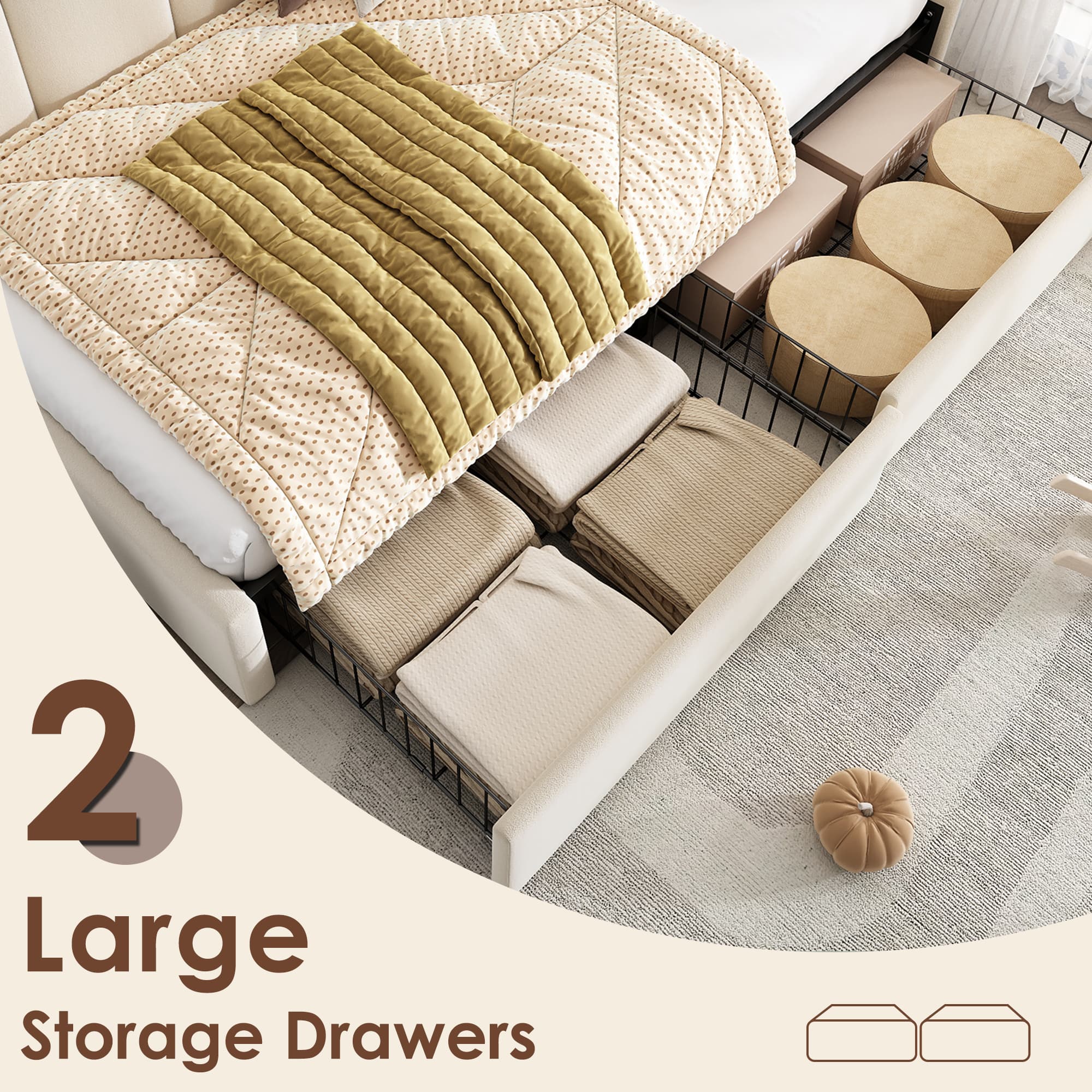 Stylish Velvet Daybed with Smart Under-Bed Storage - image 5