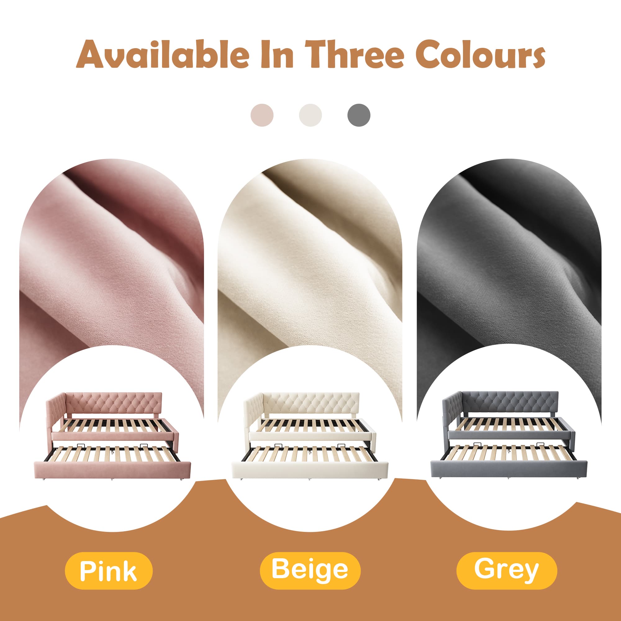 Transform Your Space with a Chic Pink Velvet Daybed & Trundle - image 4