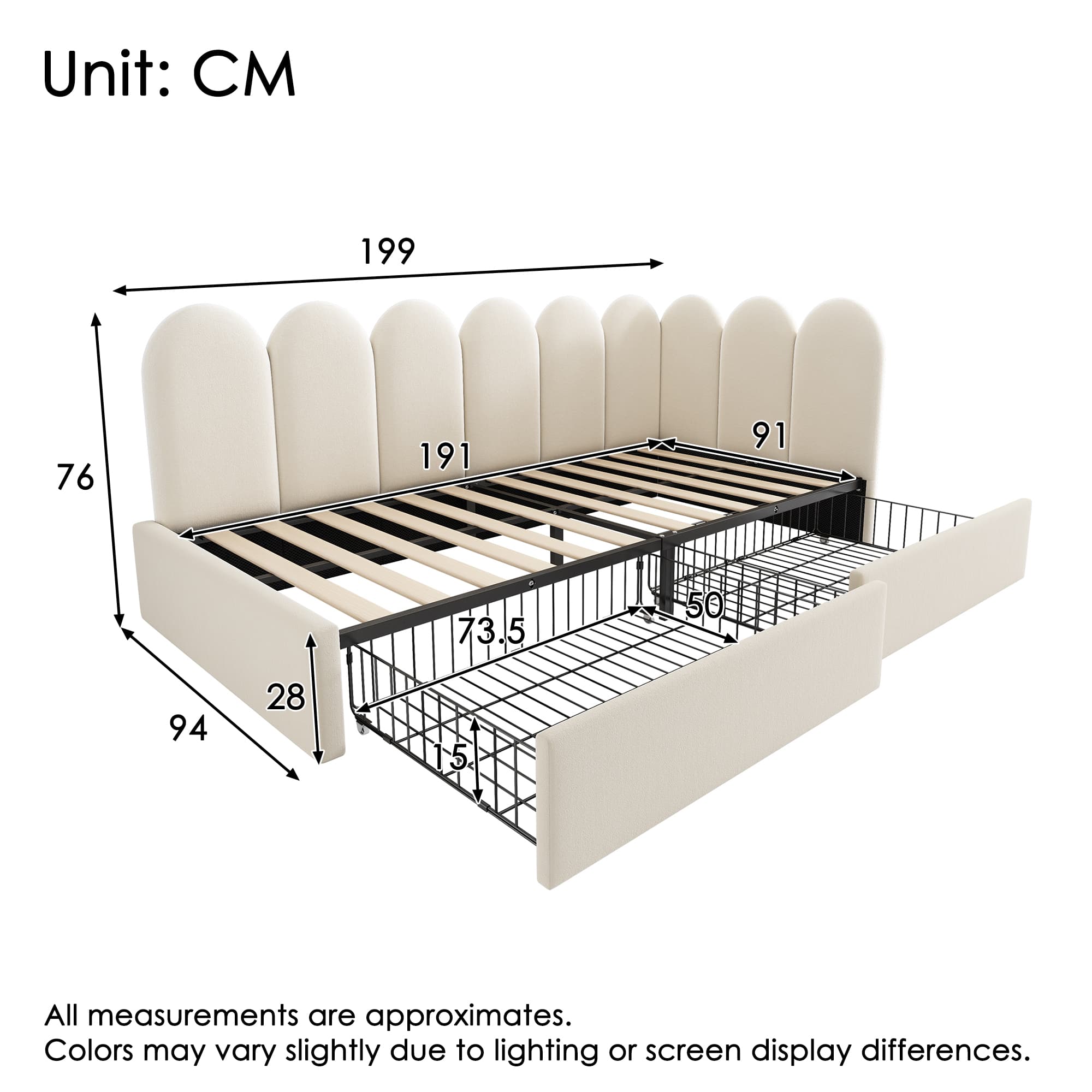 Stylish Velvet Daybed with Smart Under-Bed Storage - image 1