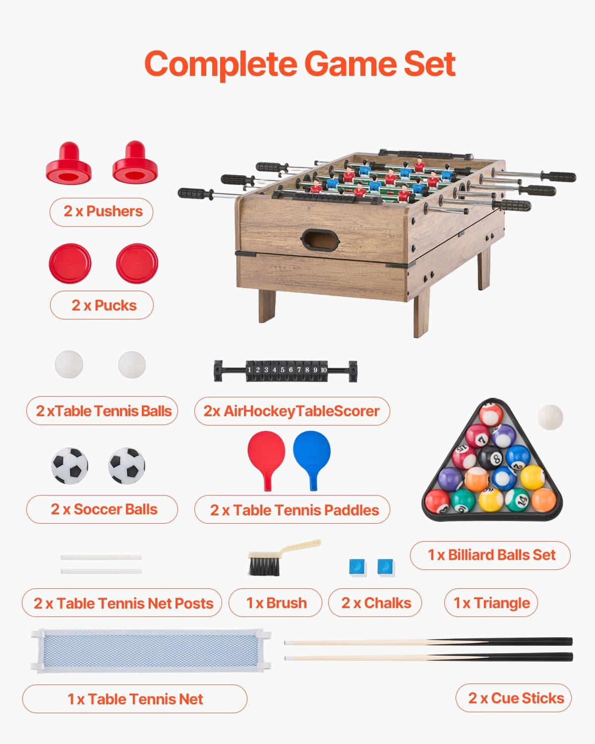 32-Inch 4-in-1 Tabletop Multi-Game Table - image 5