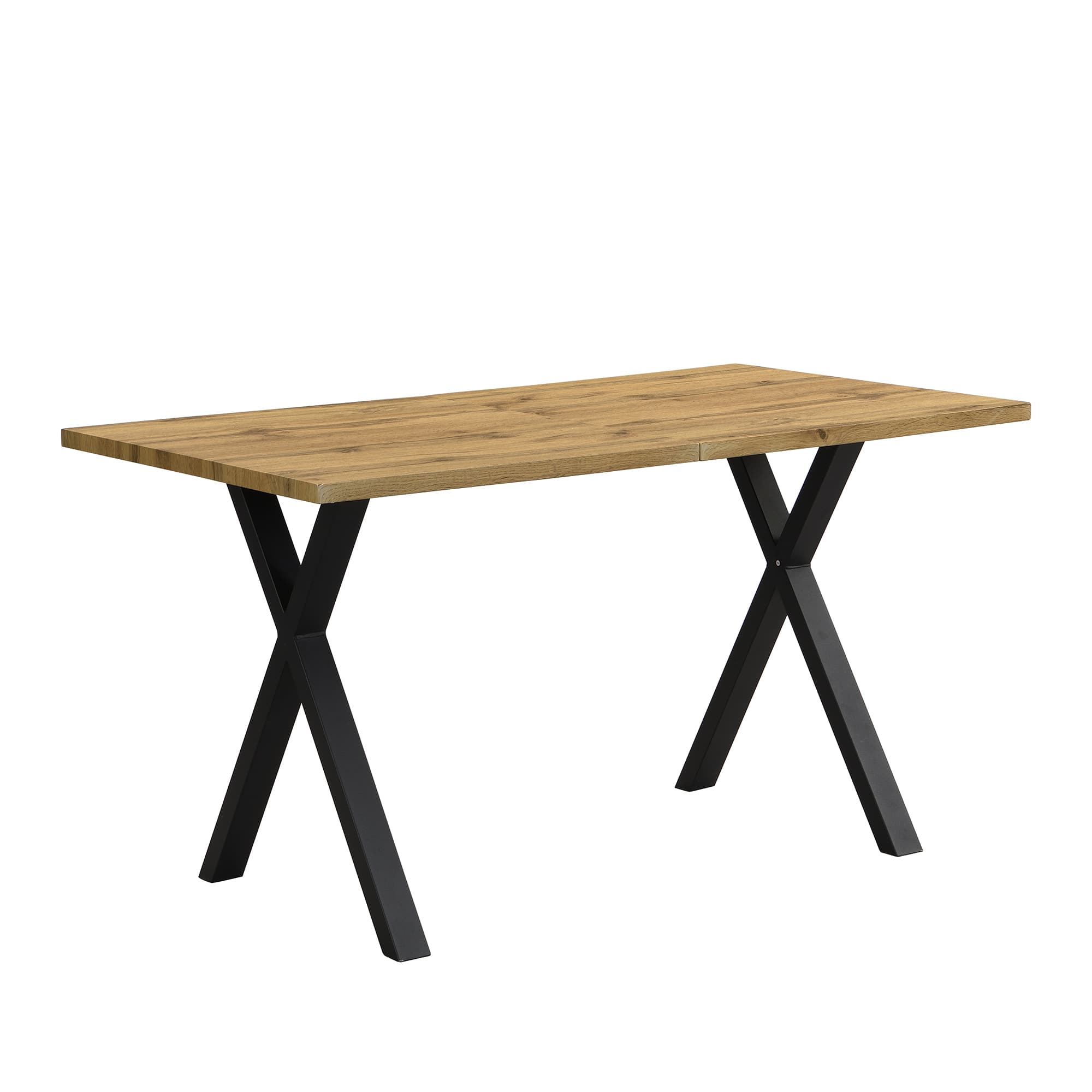 Industrial Style Dining Table with Crossed Legs (140cm) - image 3