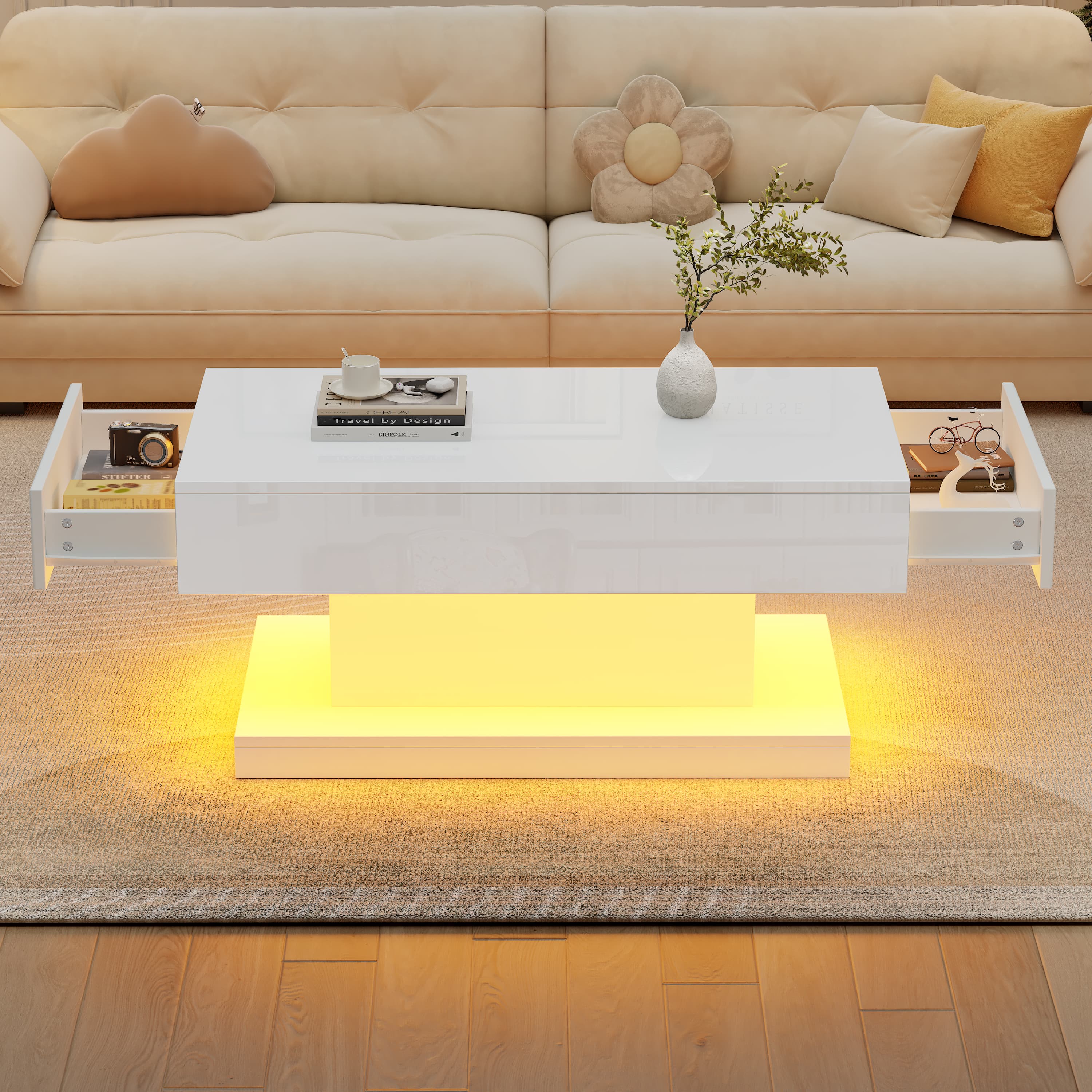 Transform Your Living Room with a Modern LED Coffee Table - image 2