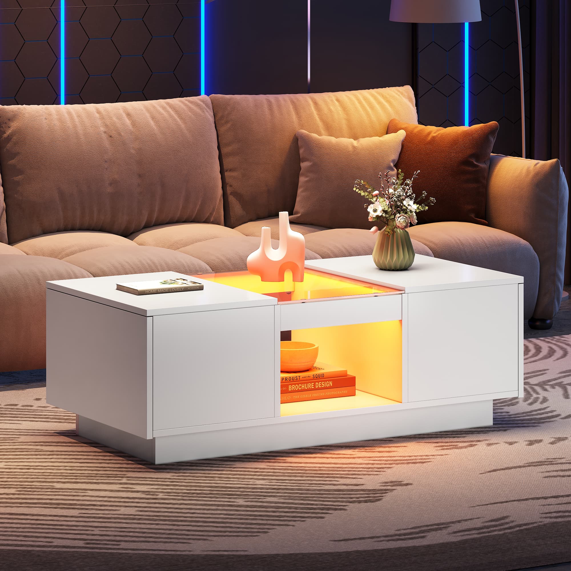 Transform Your Living Room with a Modern LED Coffee Table - image 3