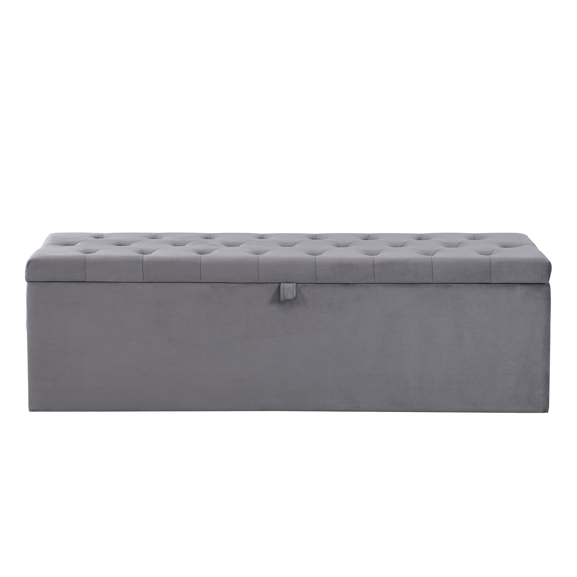 Transform Your Bedroom with this Grey Velvet Ottoman Bed - image 3