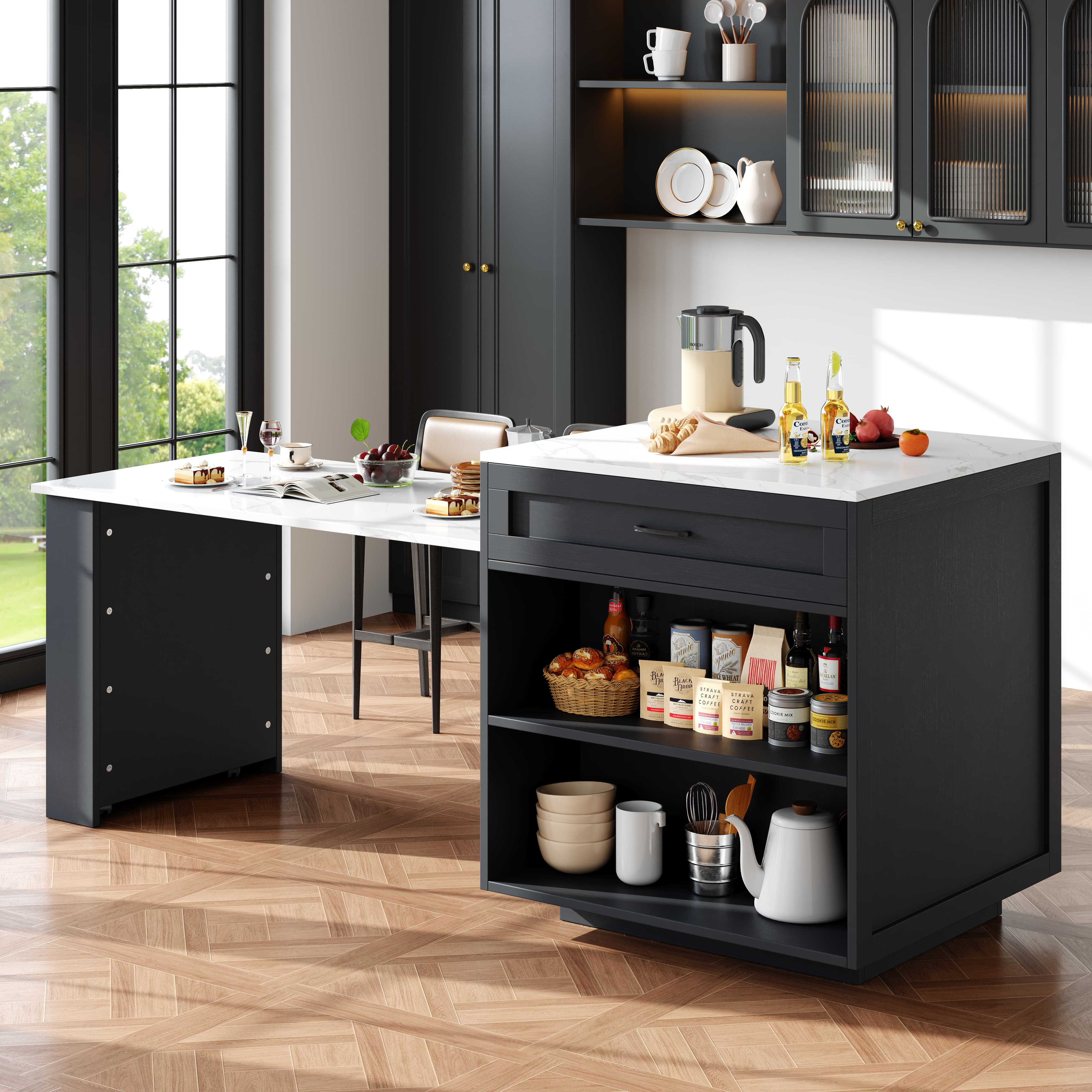 Effortless Dining & Storage with an Extendable Bar Table - image 1