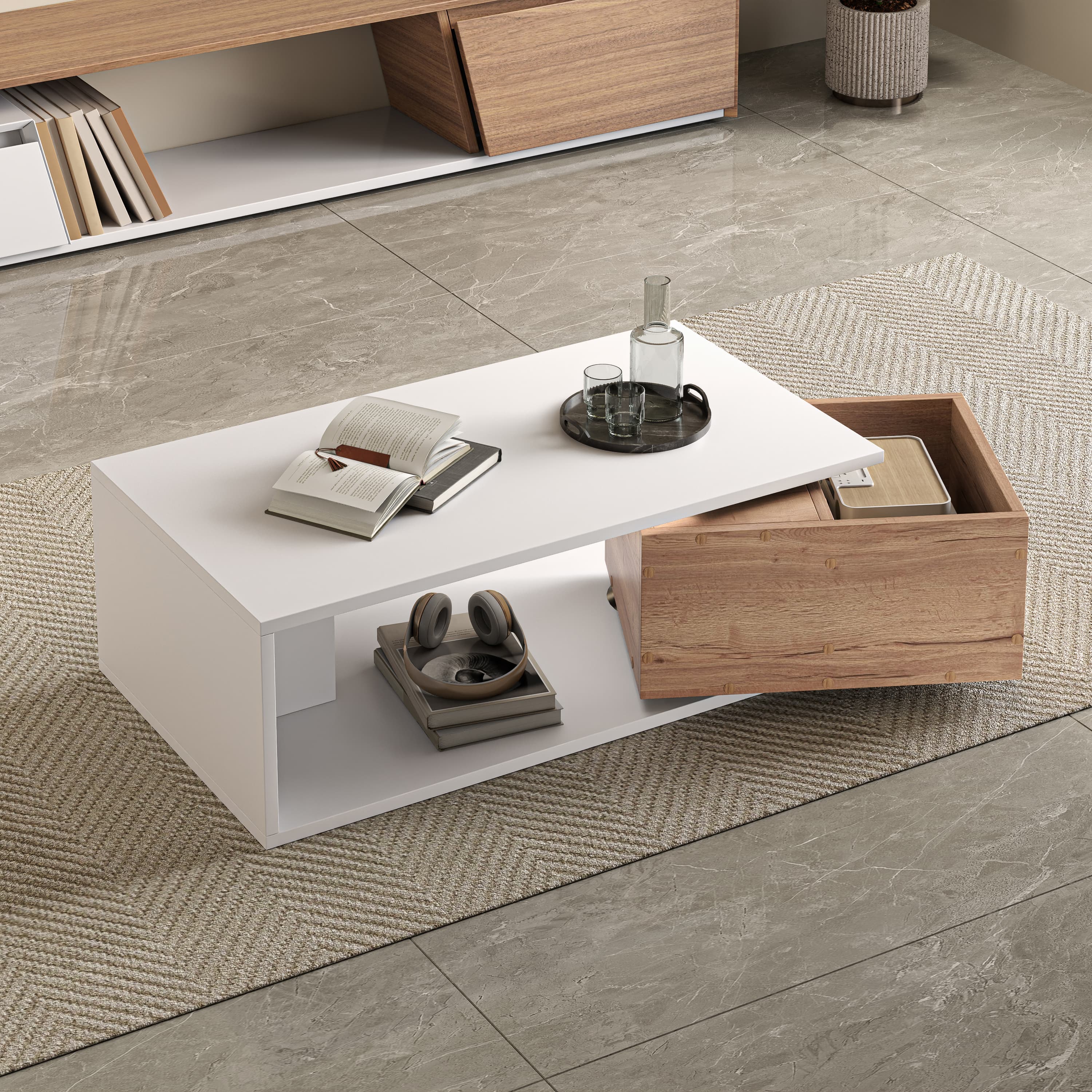 Effortlessly Organise Your Space with this Modern Coffee Table - image 4
