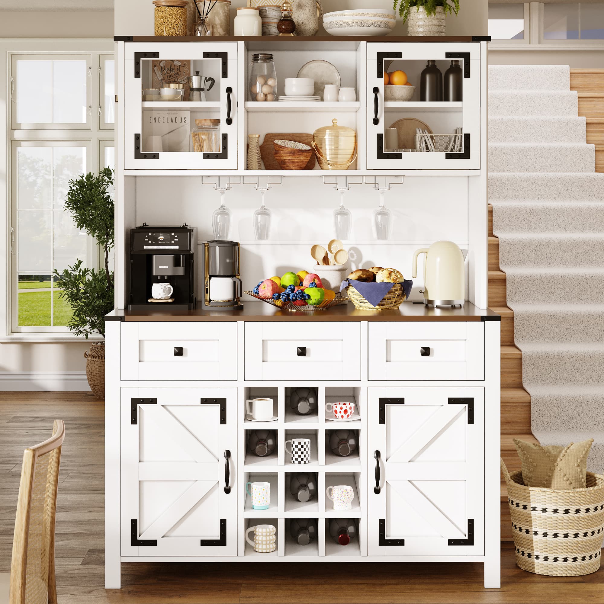 Modern Tall Kitchen Larder with Integrated Power & Lighting - image 5