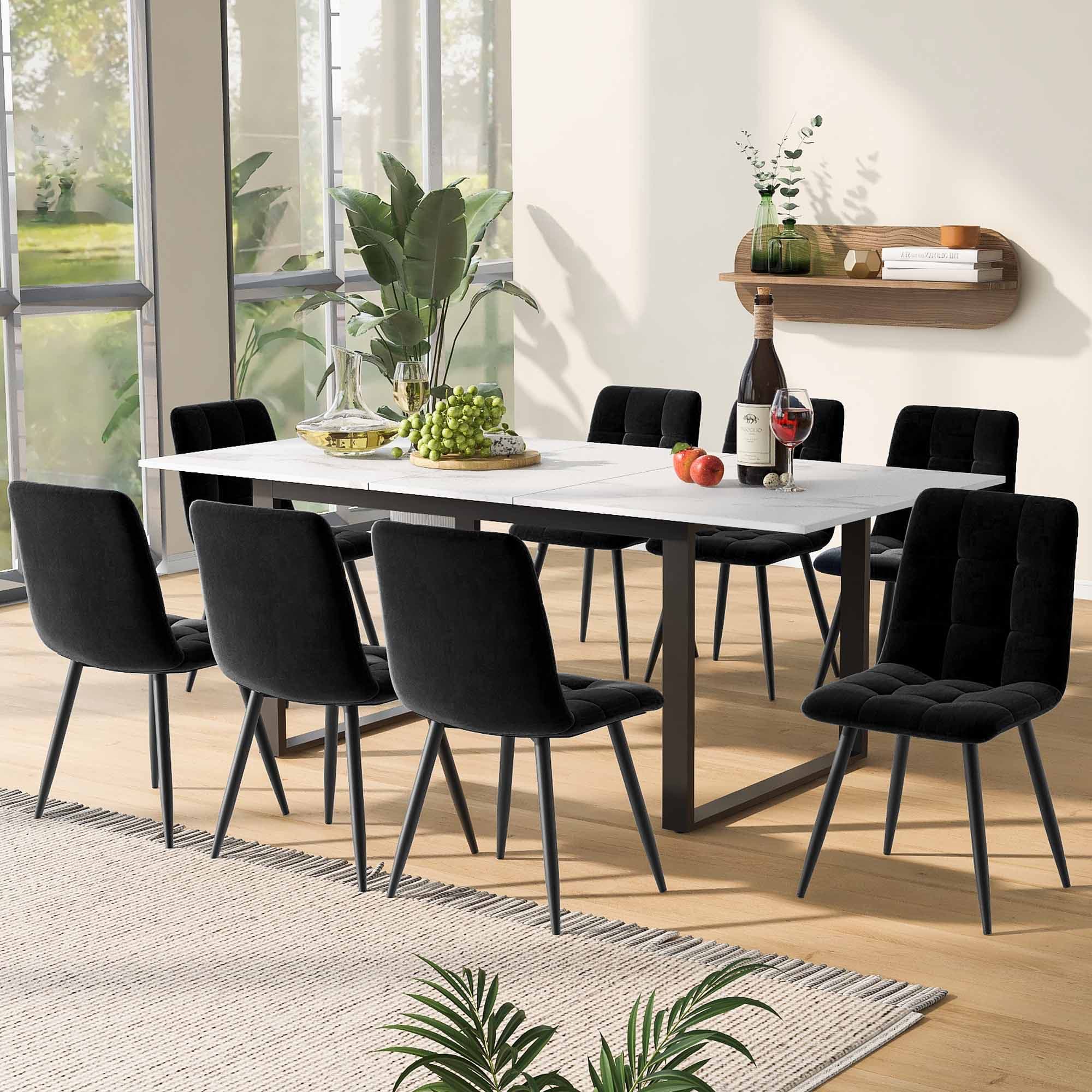 Transform Your Space with a Modern Extending Dining Table - White