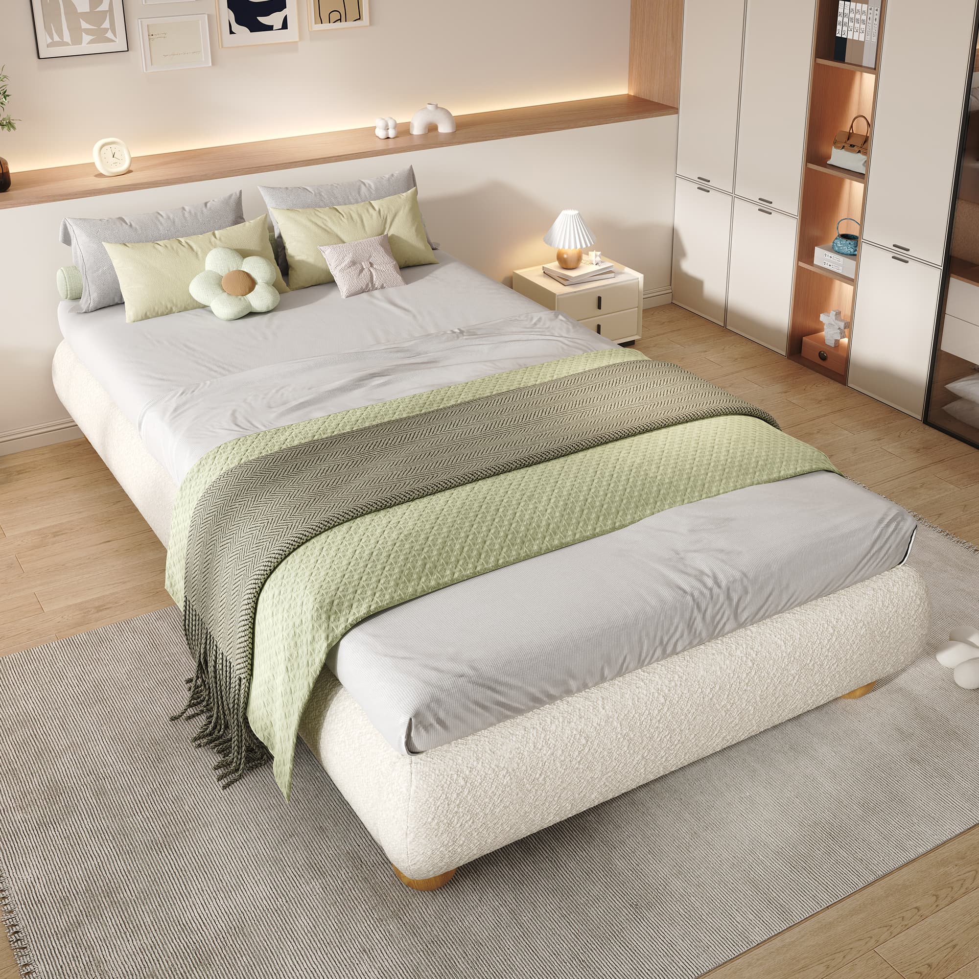 Create a Calm & Stylish Retreat with Our Boucle Single Bed - image 5