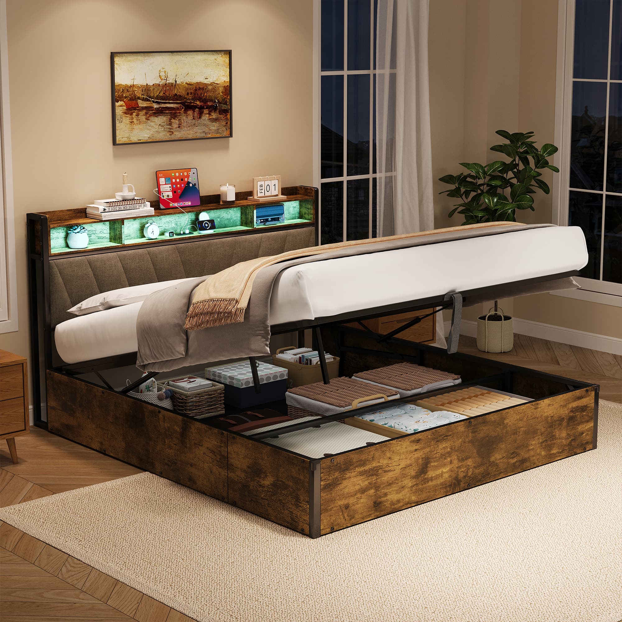 Transform Your Bedroom with Smart Storage & Ambient Lighting - image 3