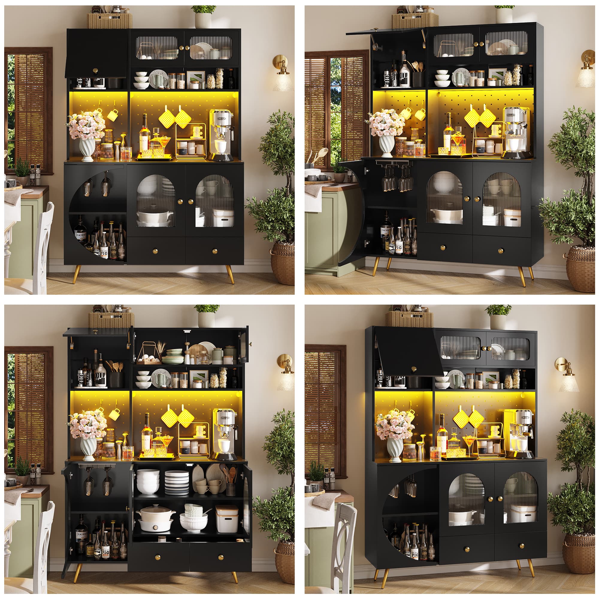 Transform Your Kitchen with this All-in-One Storage Hub - Black