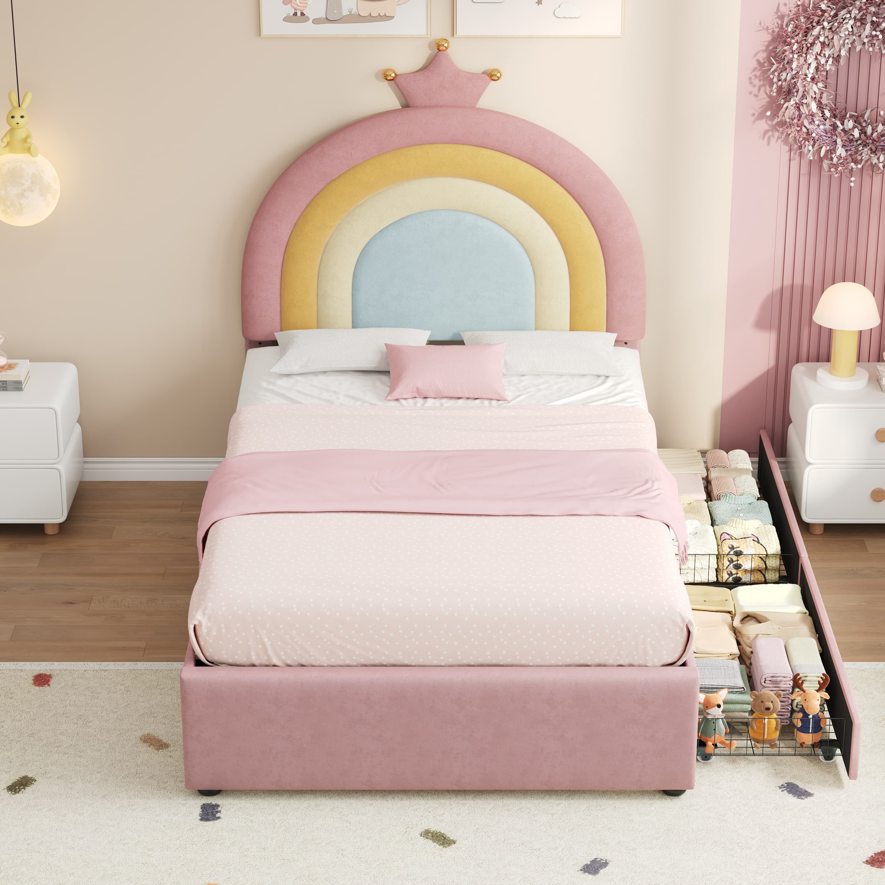 Transform Their Room with a Rainbow Crown Bed & Smart Storage - image 5