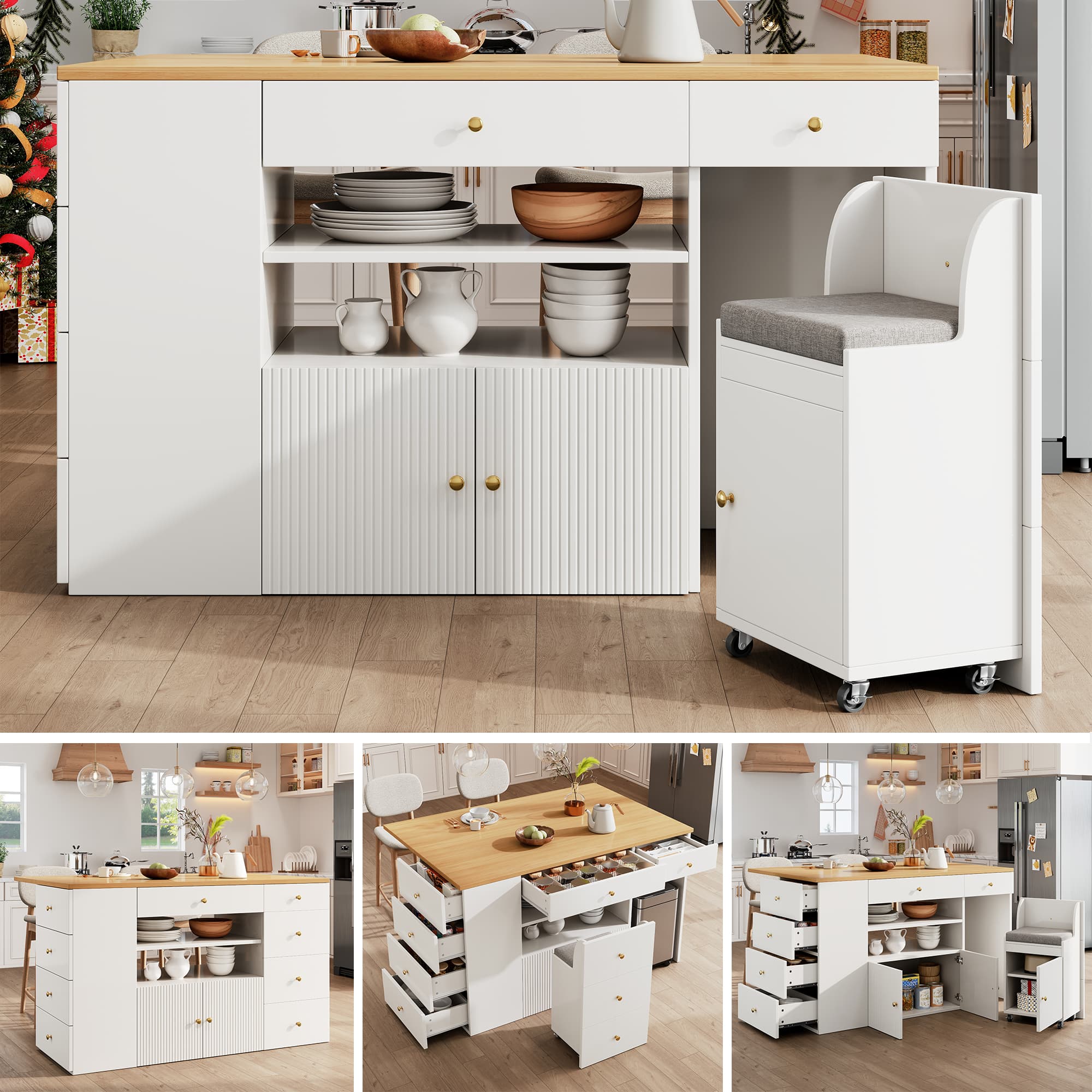 Transform Your Kitchen with a Flexible Island & Seating