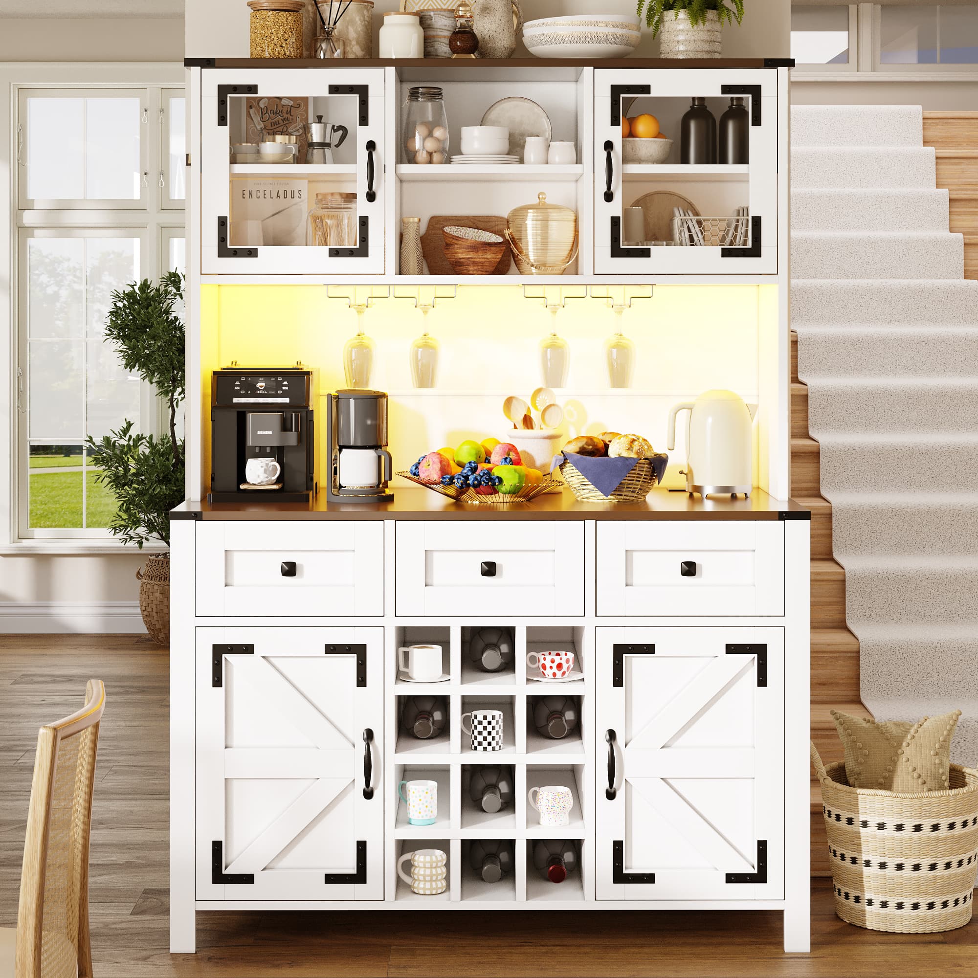 Modern Tall Kitchen Larder with Integrated Power & Lighting - image 4