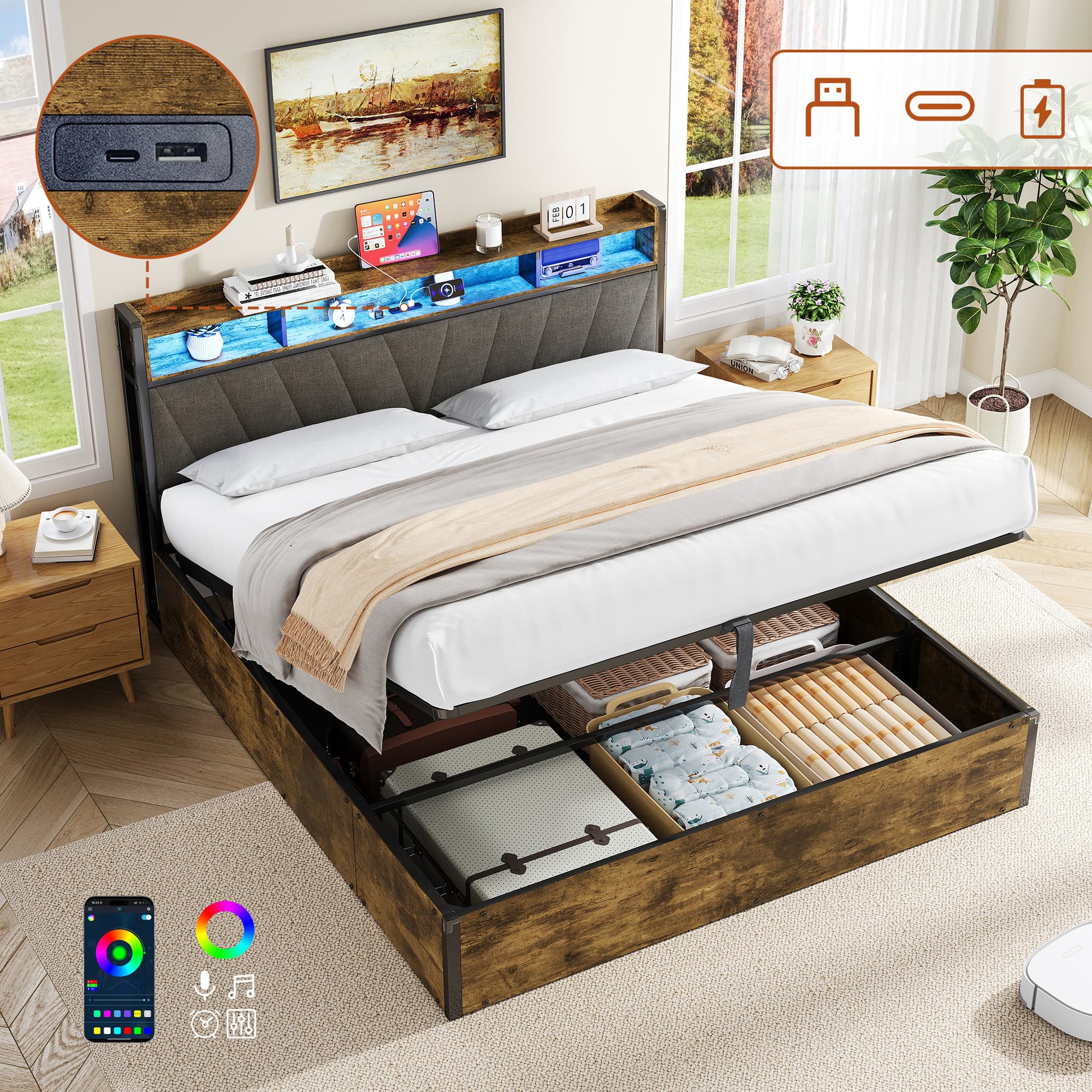 Transform Your Bedroom with Smart Storage & Ambient Lighting