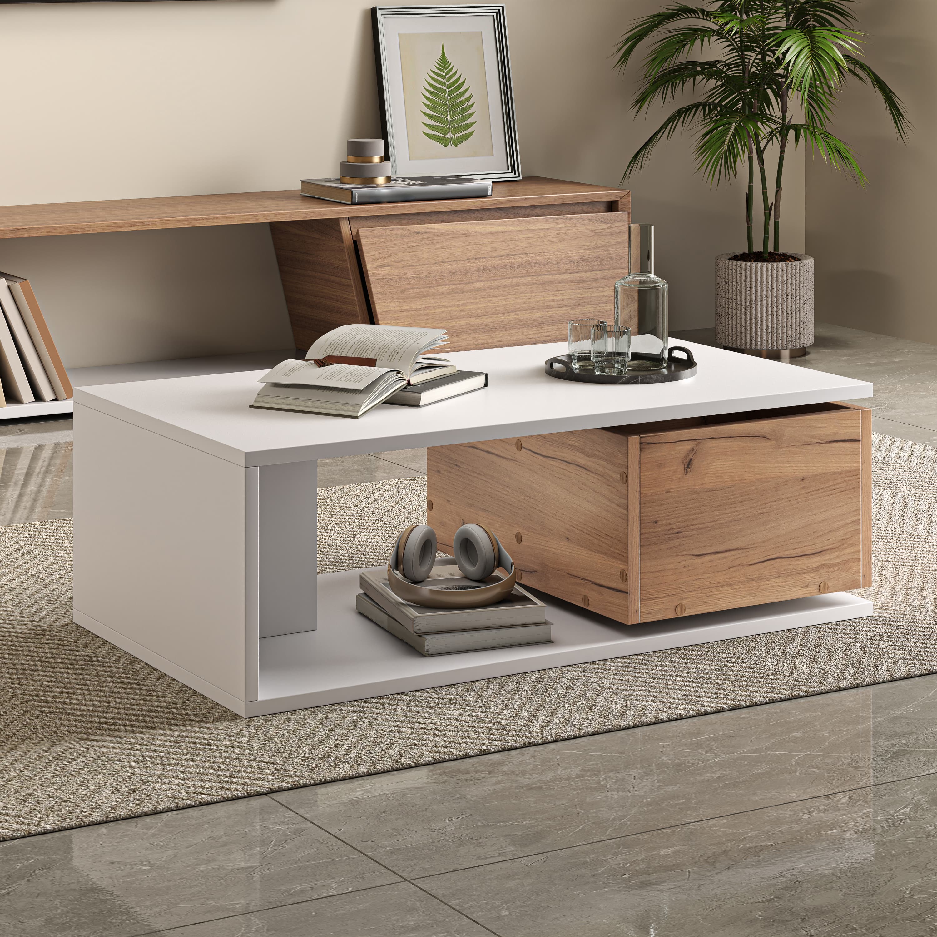 Effortlessly Organise Your Space with this Modern Coffee Table - image 1