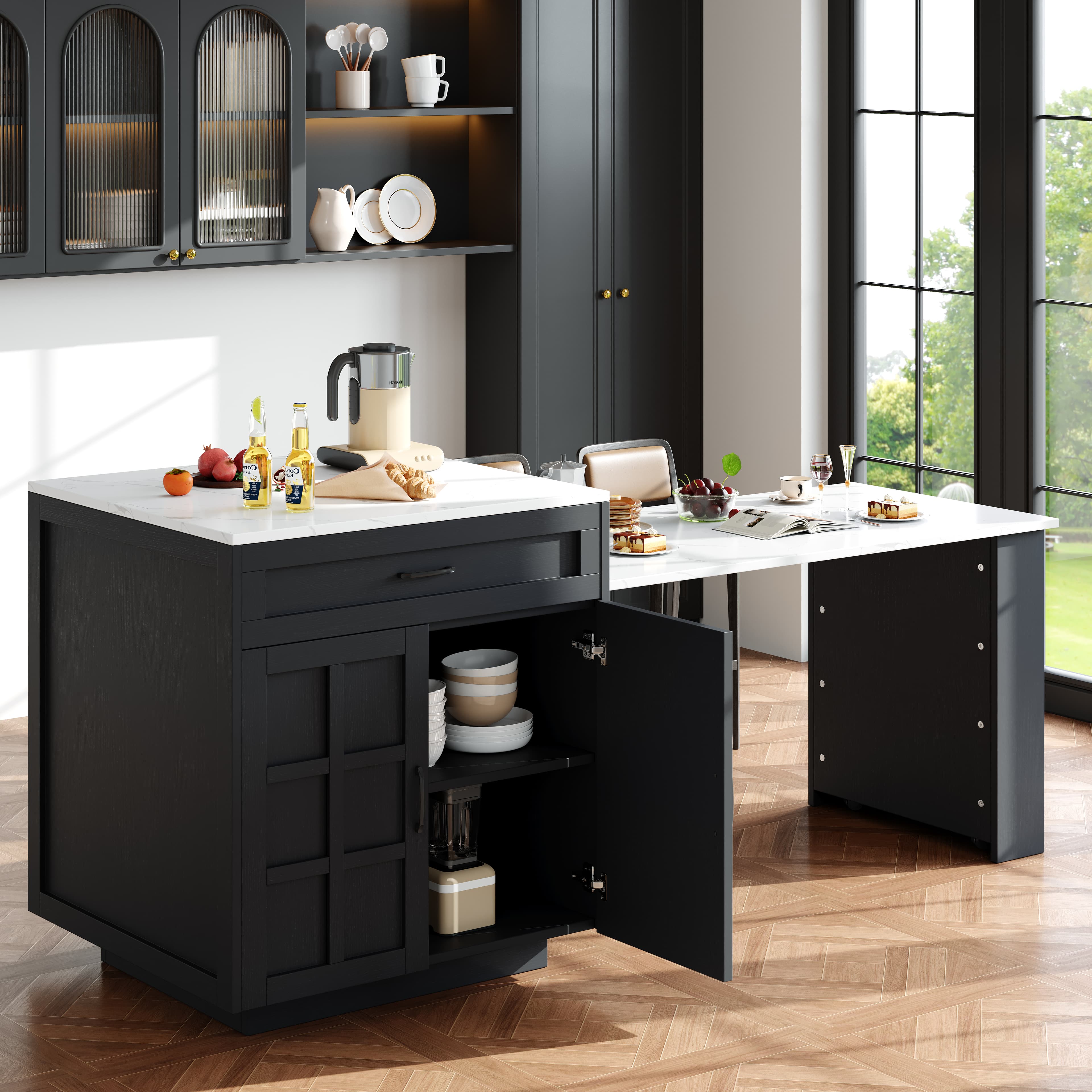 Effortless Dining & Storage with an Extendable Bar Table - image 5