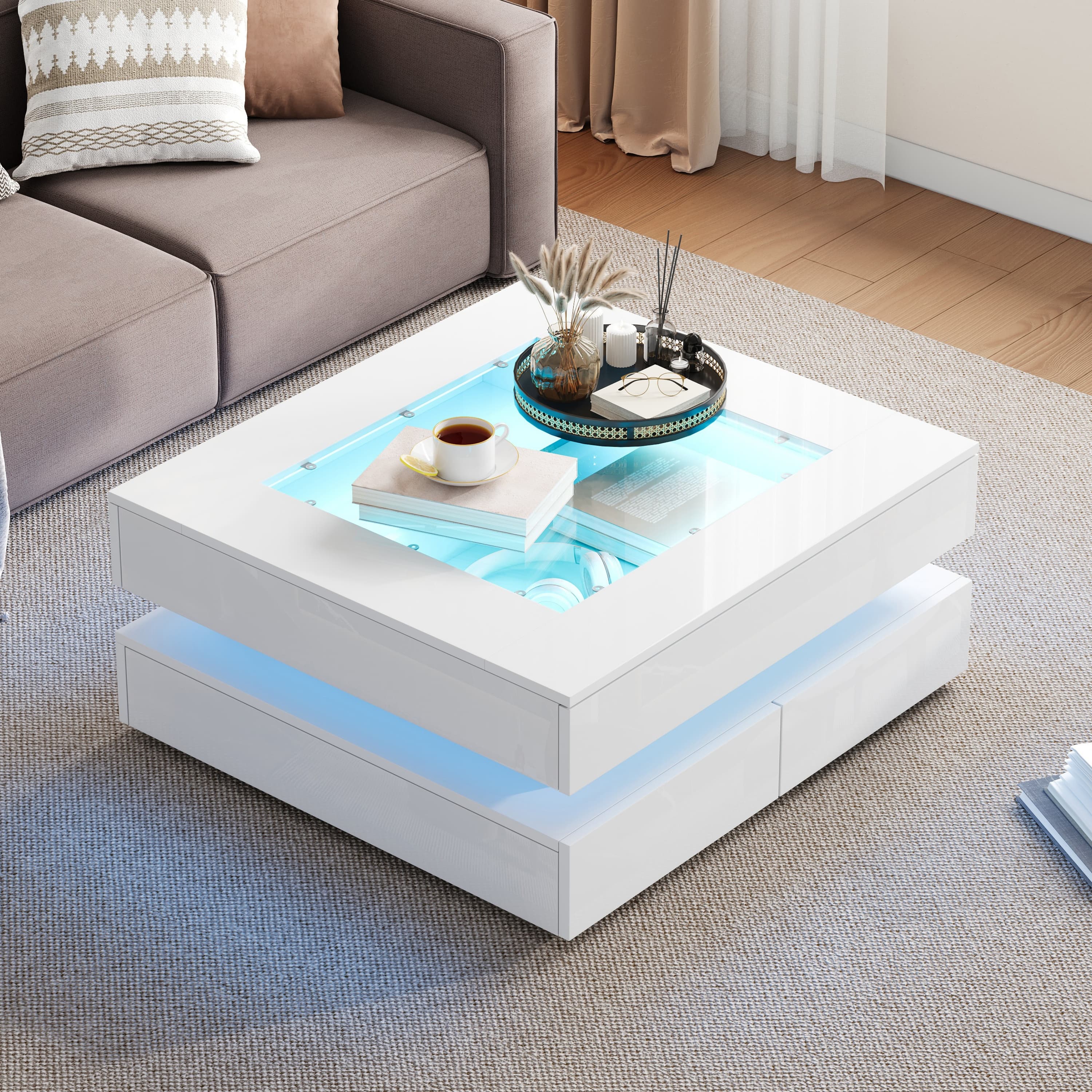 Transform Your Living Room with a Modern LED Coffee Table - image 3