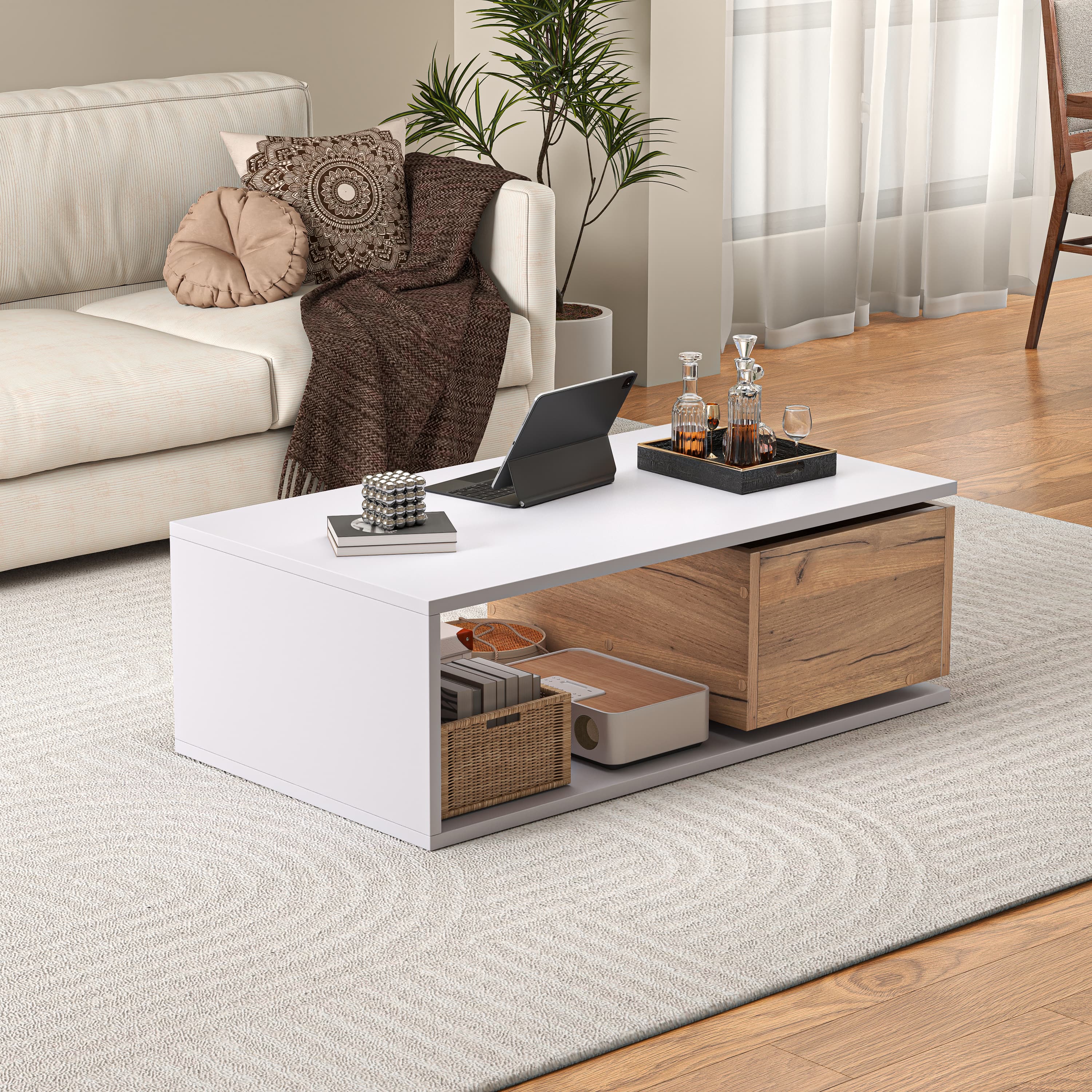 Effortlessly Organise Your Space with this Modern Coffee Table - image 5