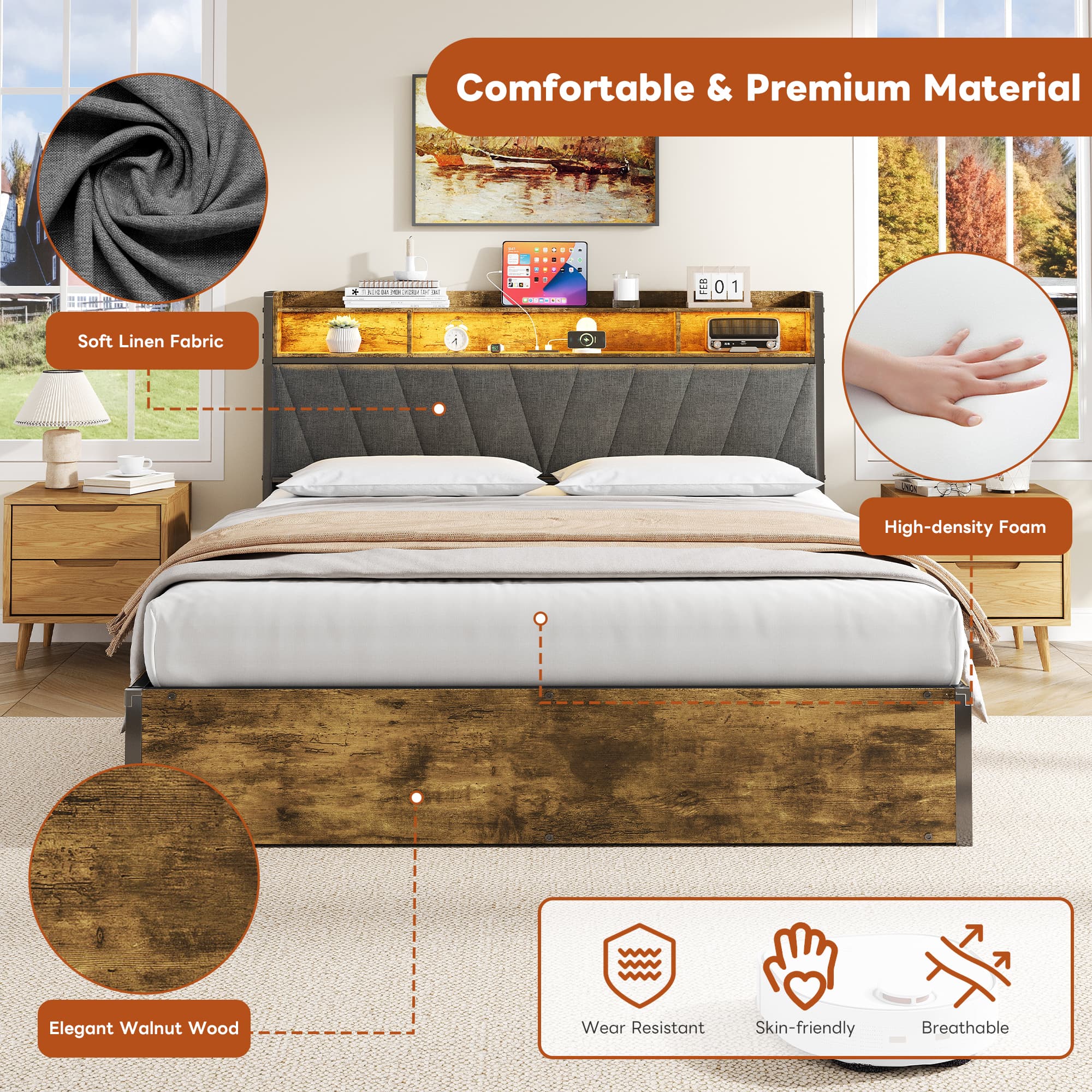 Transform Your Bedroom with Smart Storage & Ambient Lighting - image 2