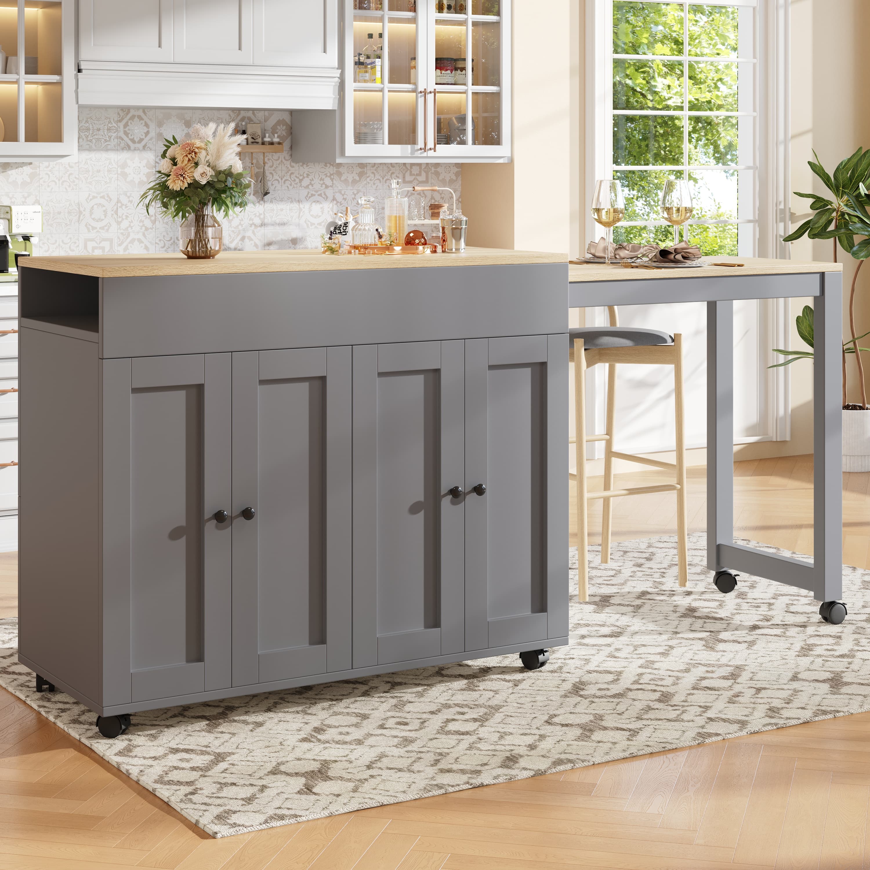 Transform Your Space with a Versatile Extendable Bar Table - image 1