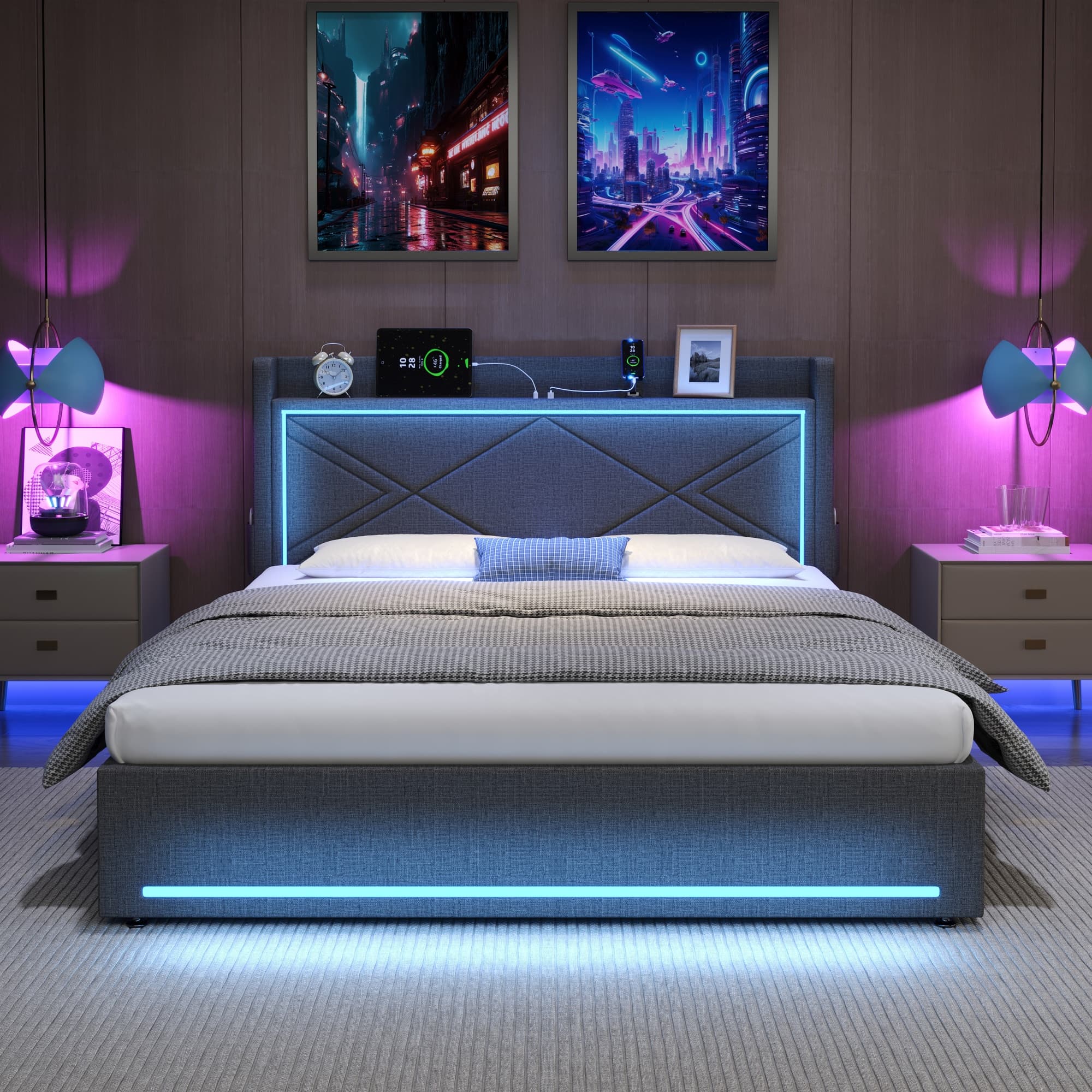 Transform Your Bedroom with Smart Storage & Ambient Lighting - image 3