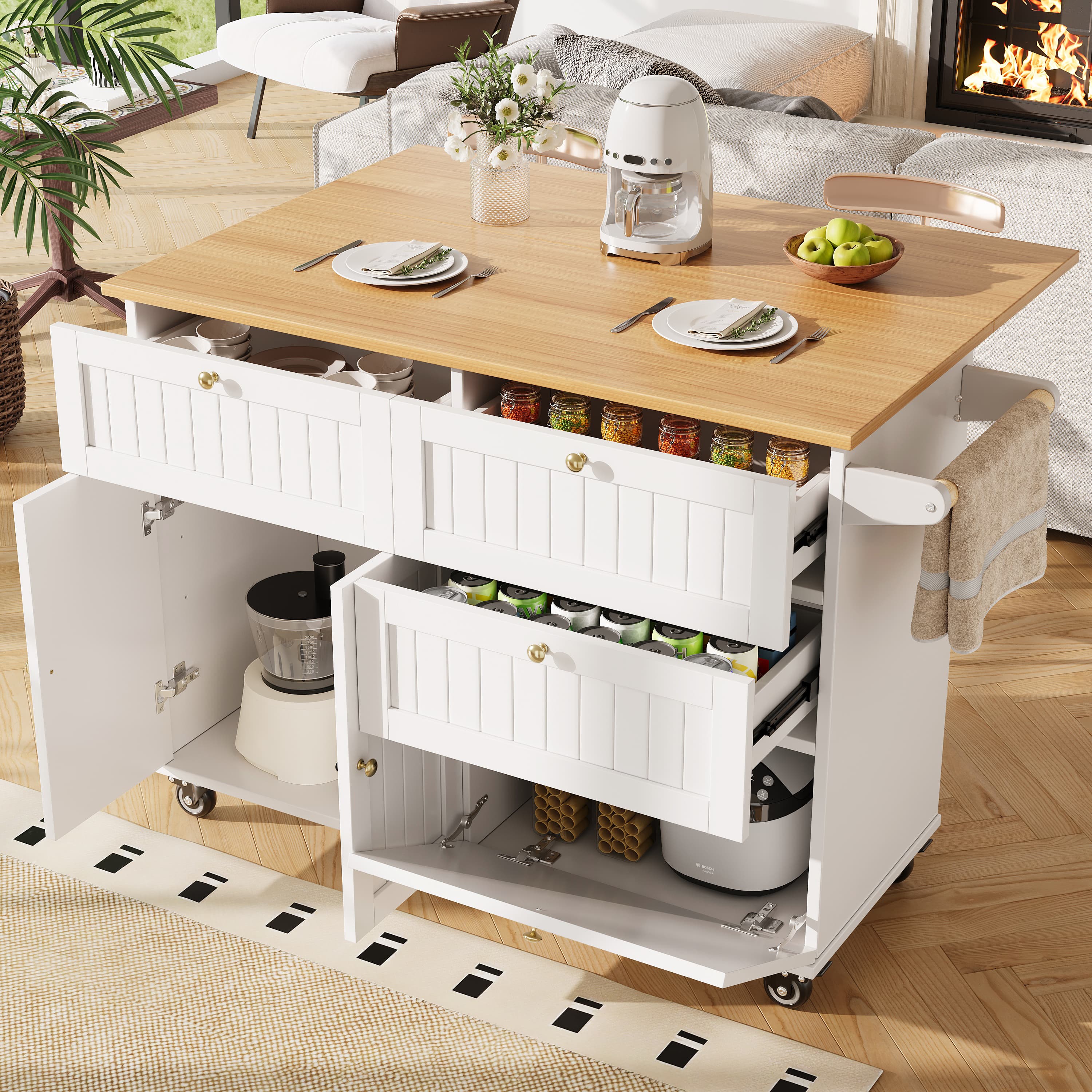 Expand Your Kitchen Space with a Versatile Island Cart
