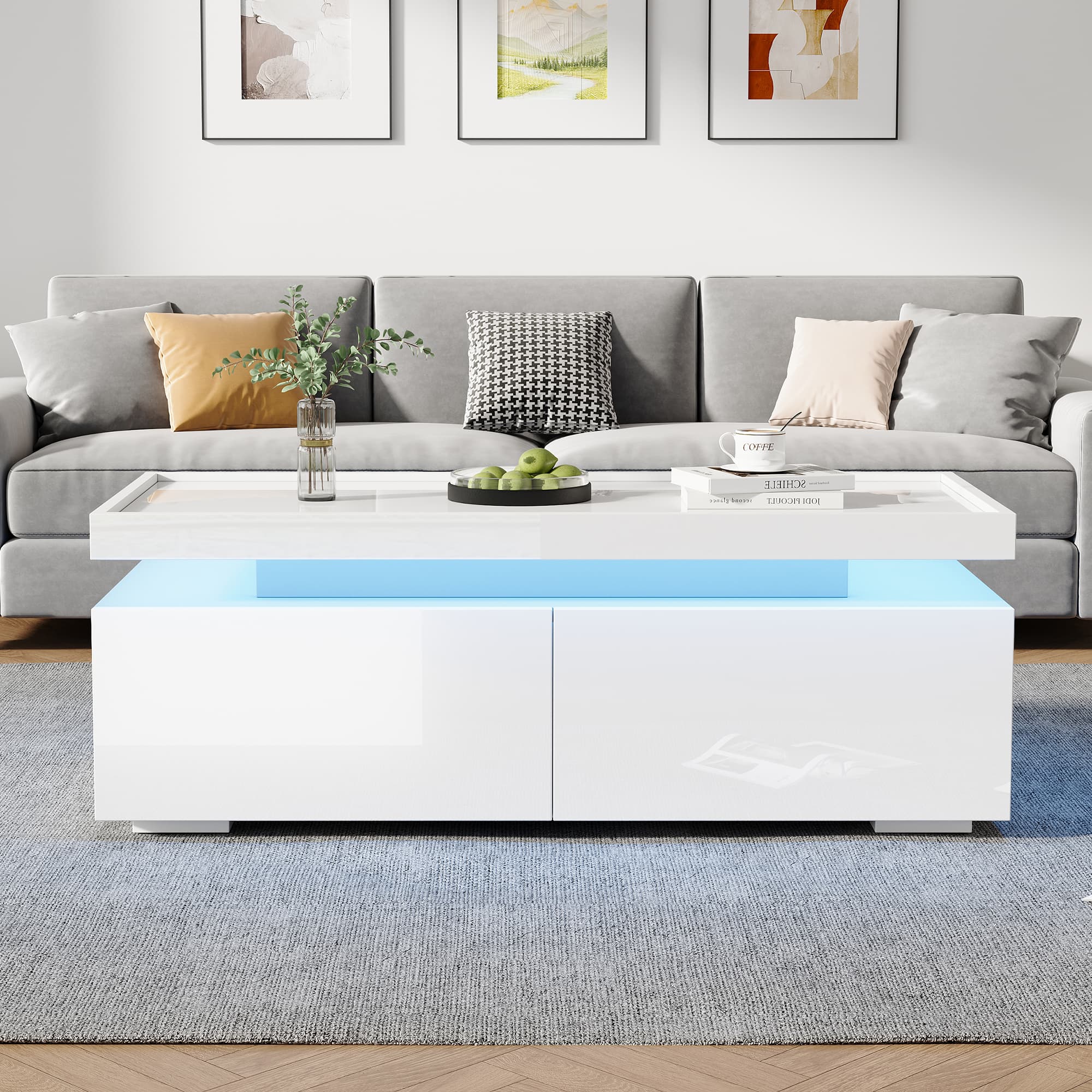 Transform Your Living Room with a Modern LED Coffee Table - image 2