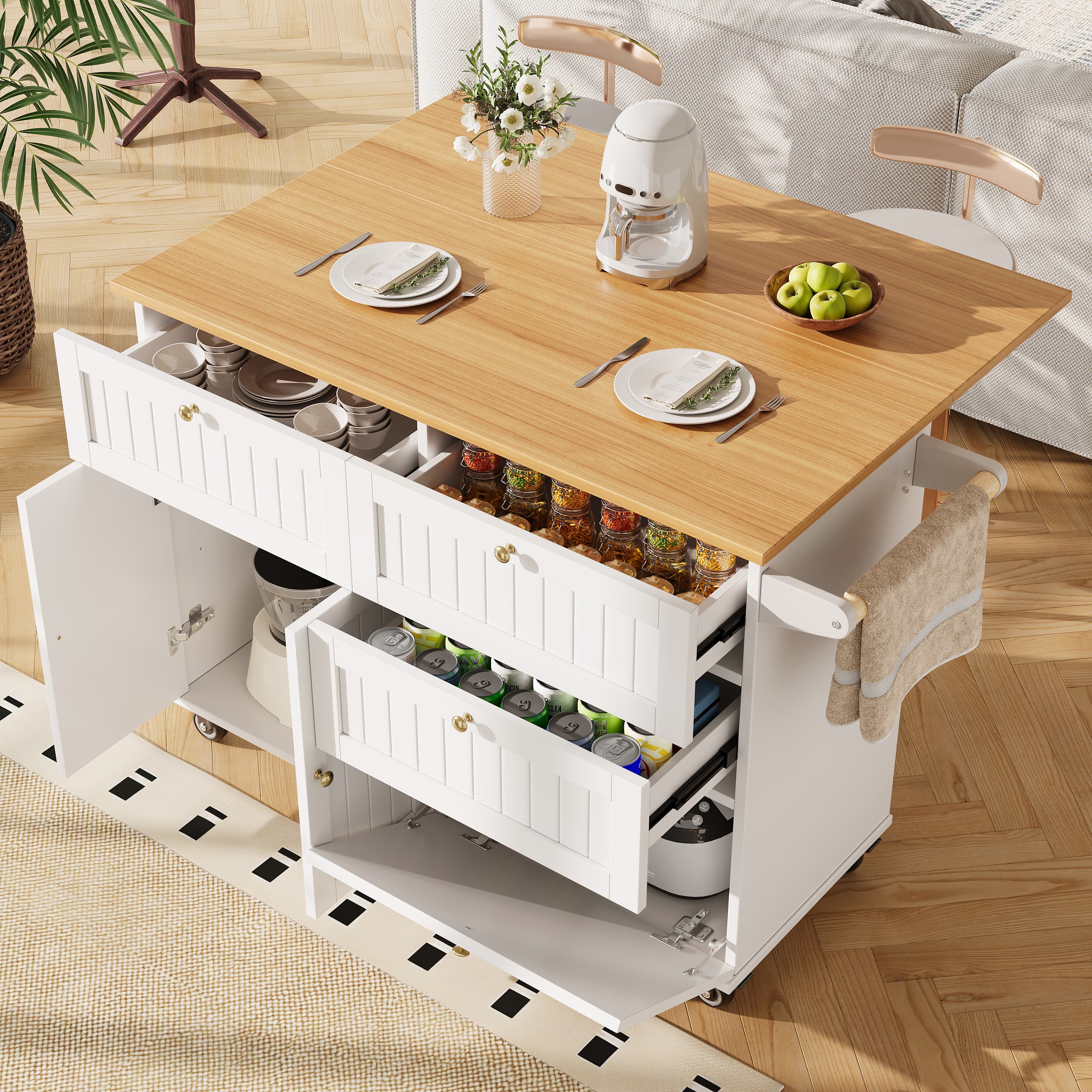 Expand Your Kitchen Space with a Versatile Island Cart - image 1